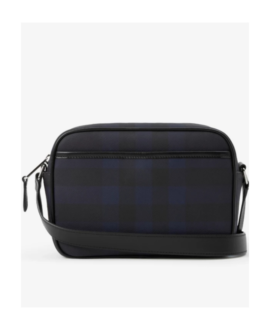 Burberry Paddy Check-pattern Messenger Bag In Blue