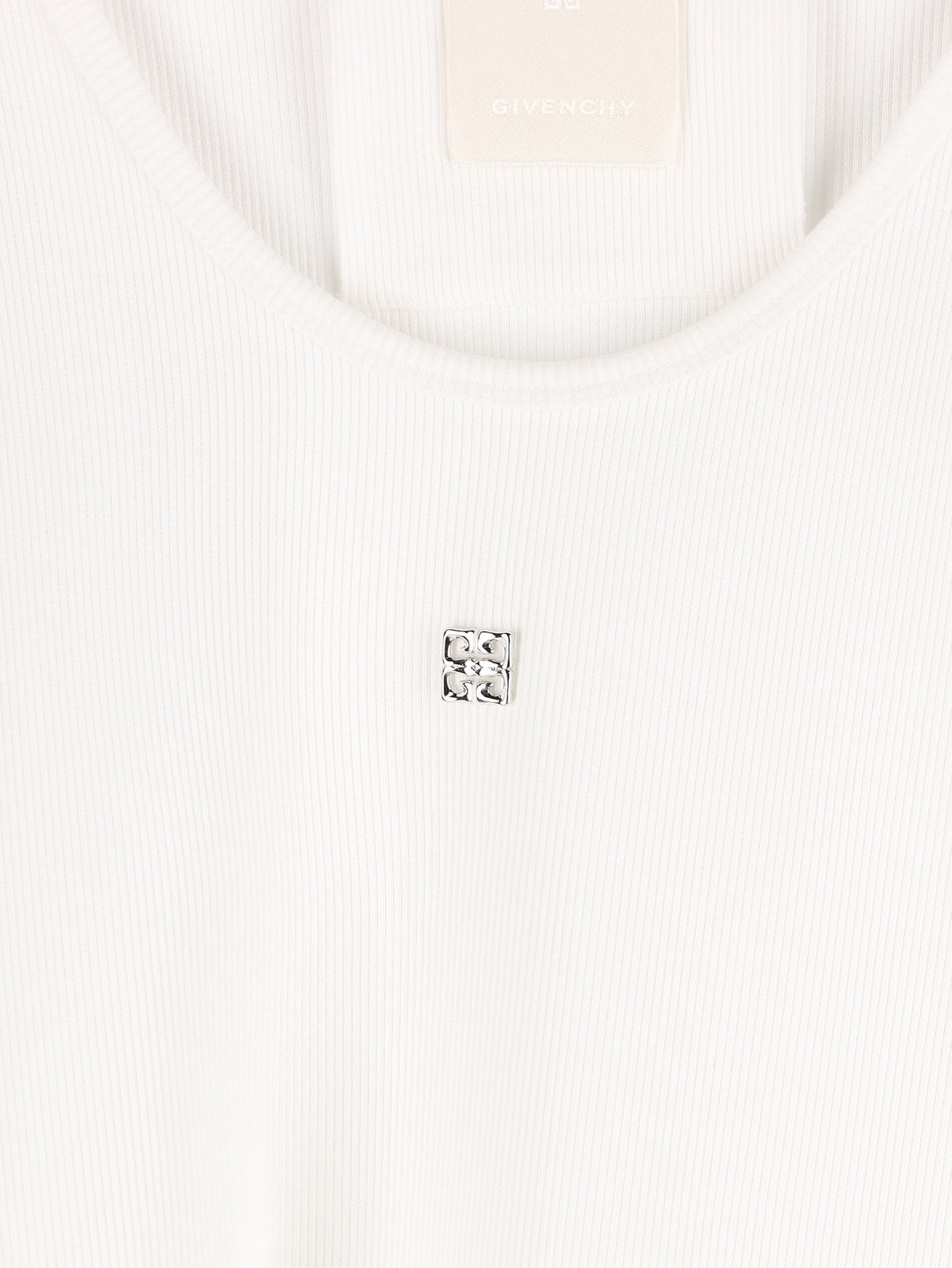 Givenchy Cotton Slim Tank Top In White