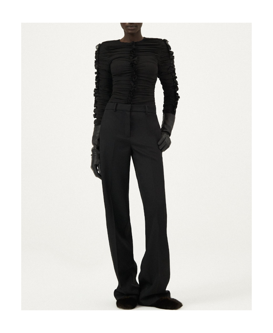 Magda Butrym Tops With Ruches In Black