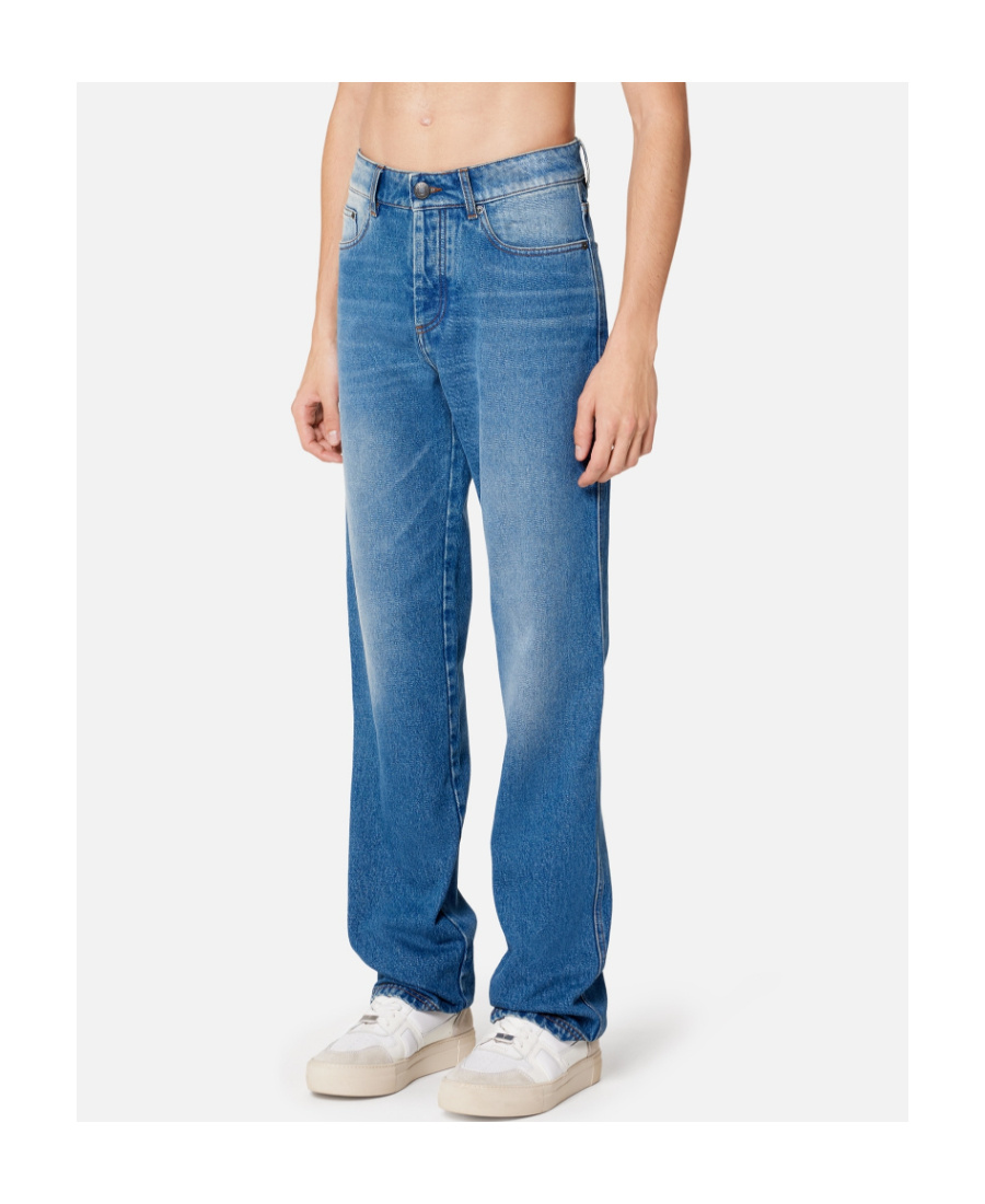 Ami Alexandre Mattiussi Loose-fit Straight-leg Jeans In Blue