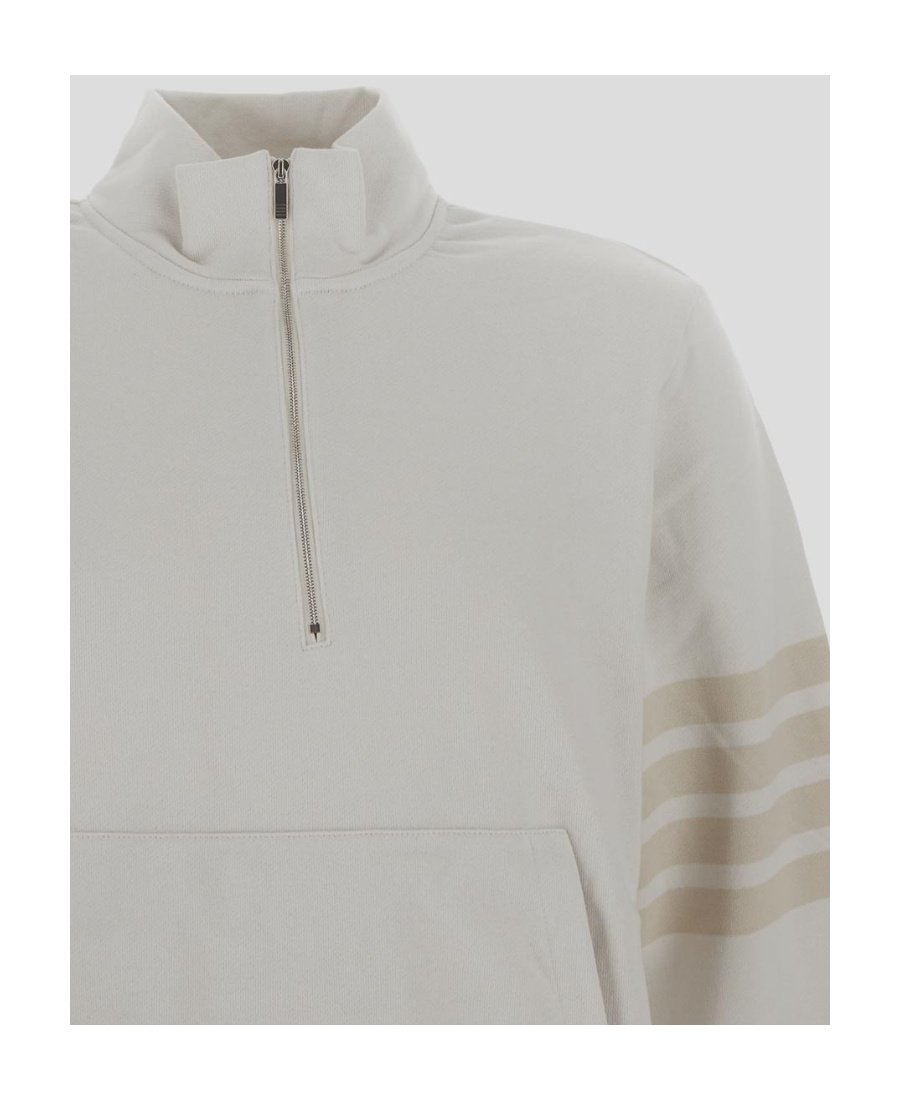THOM BROWNE 4-BAR STRIPE HALF-ZIP SWEATSHIRT