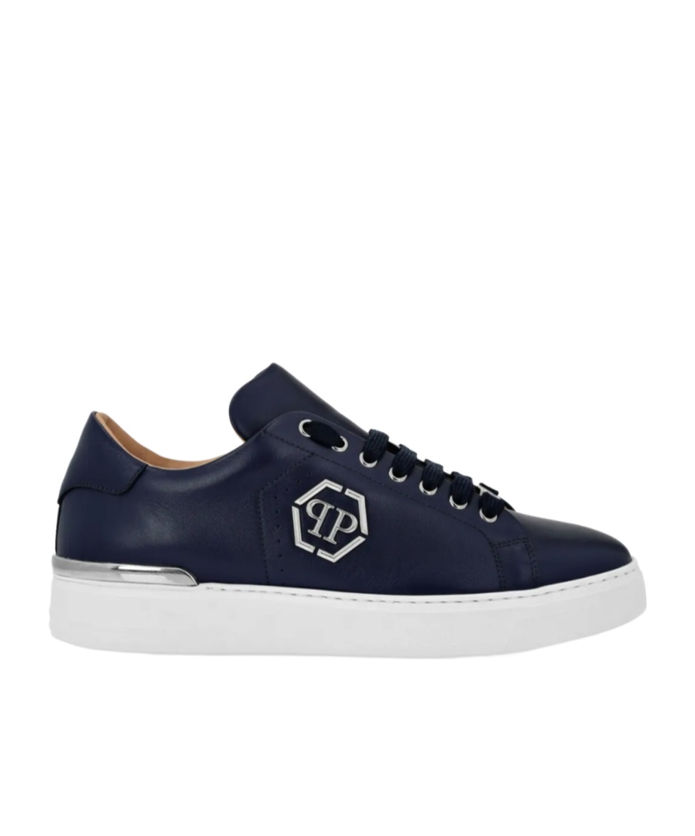 Philipp Plein Round Toe Low Top Casual Shoes In Black