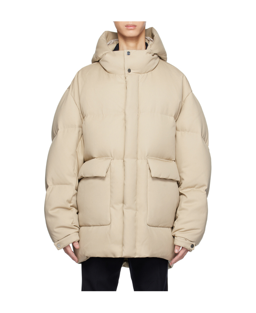 Wooyoungmi Wool Quilted Down Jacket In Brown