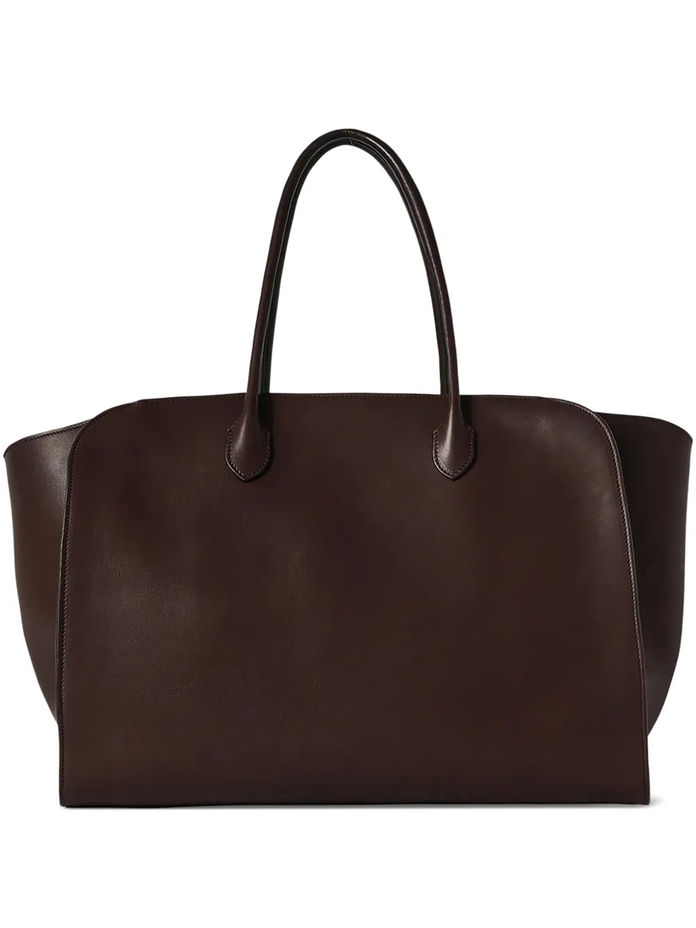 The Row Marlo Structured Tote Bag In Black