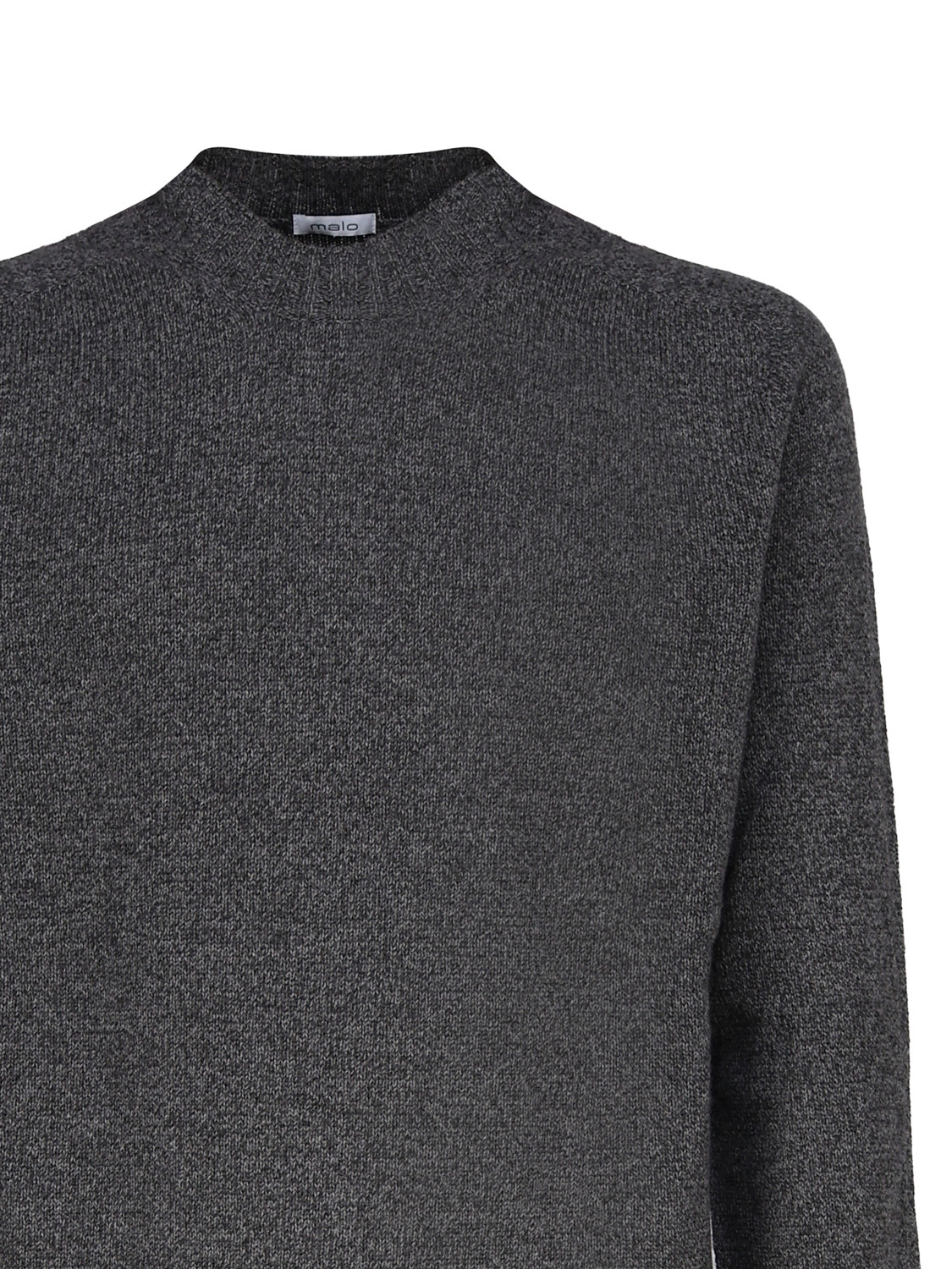 Malo Cashmere Crew-neck Sweater In Gray