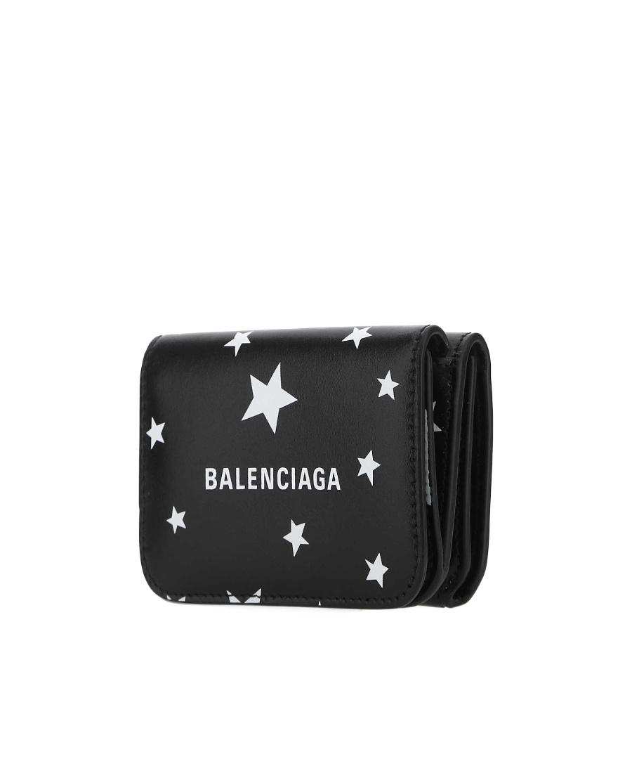 Balenciaga Logo Wallet In Black