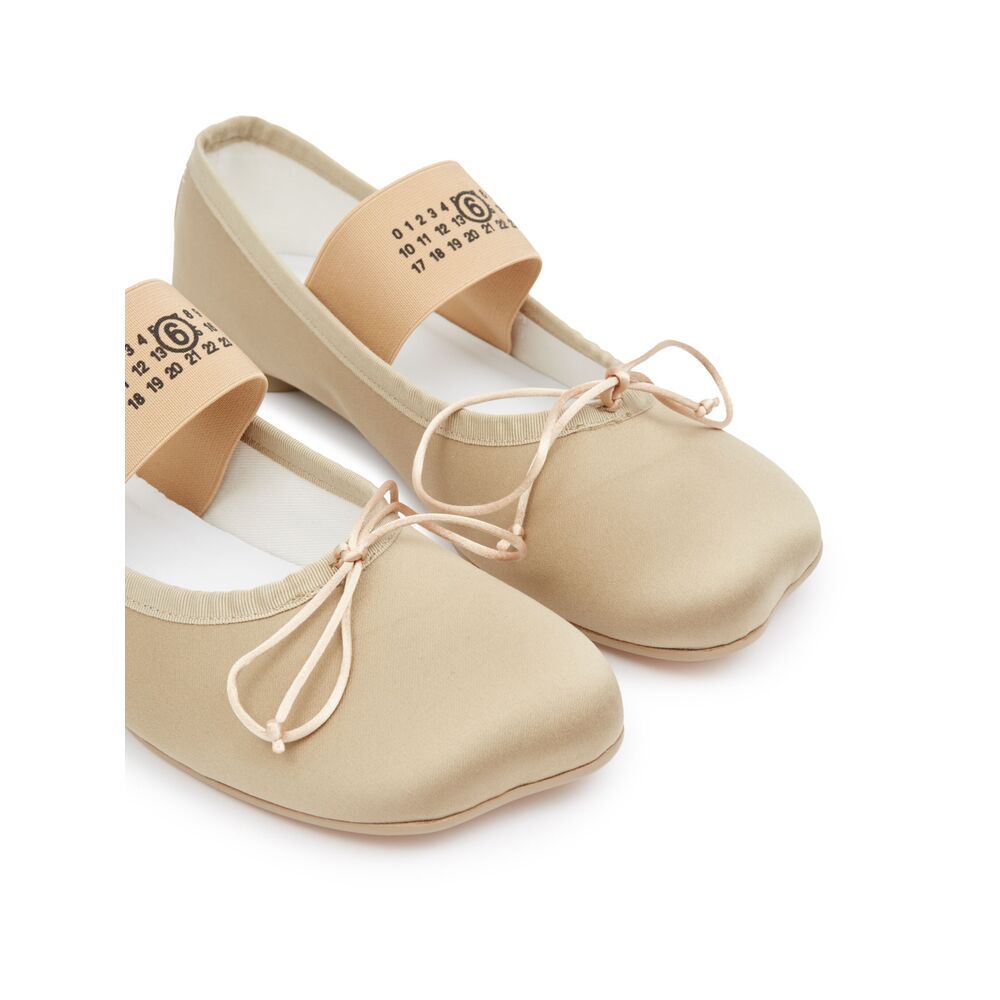 Shop Mm6 Maison Margiela Anatomic Ballerinas In Nude