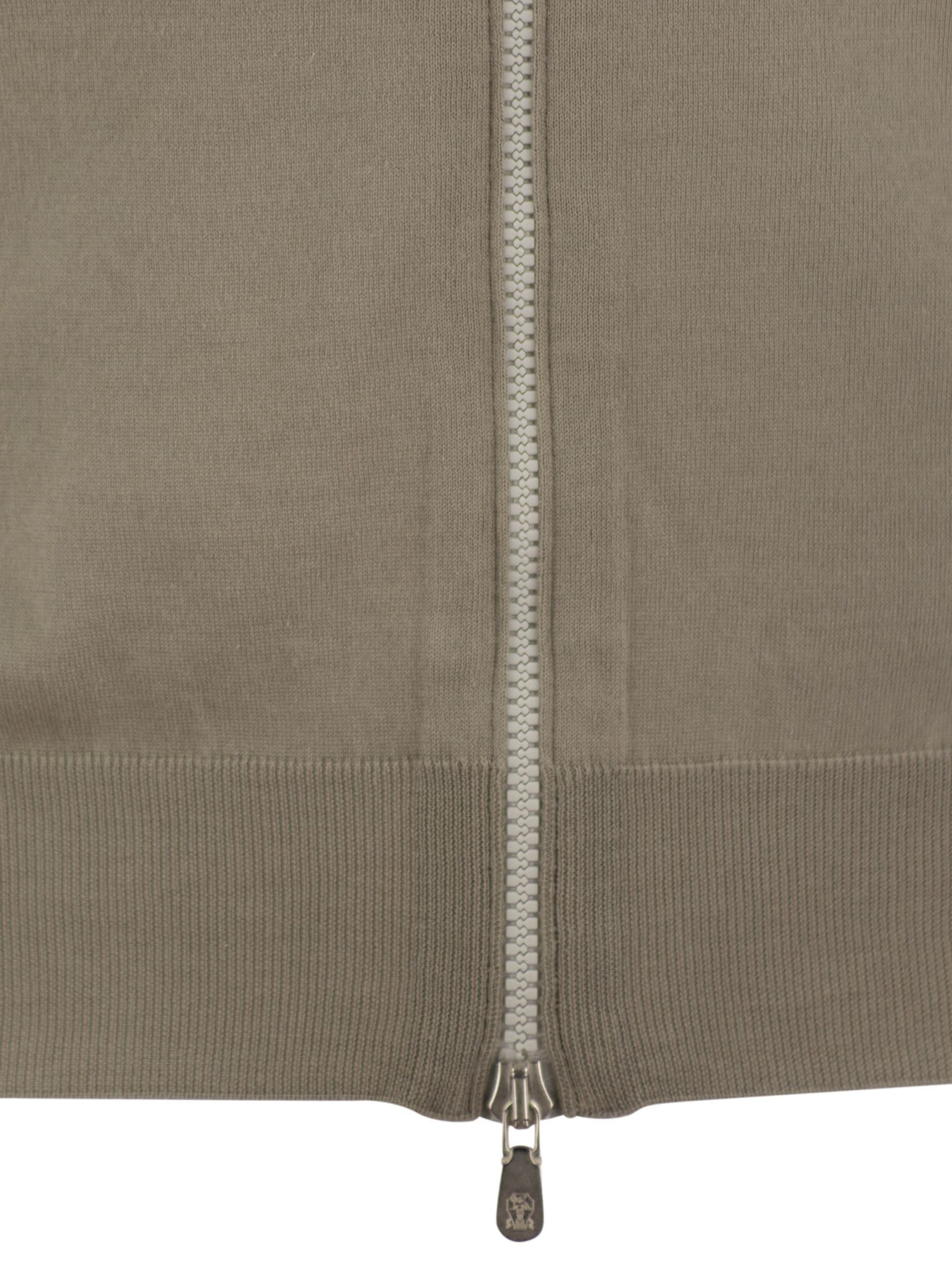 Brunello Cucinelli Long Sleeve Casual Jacket In Green
