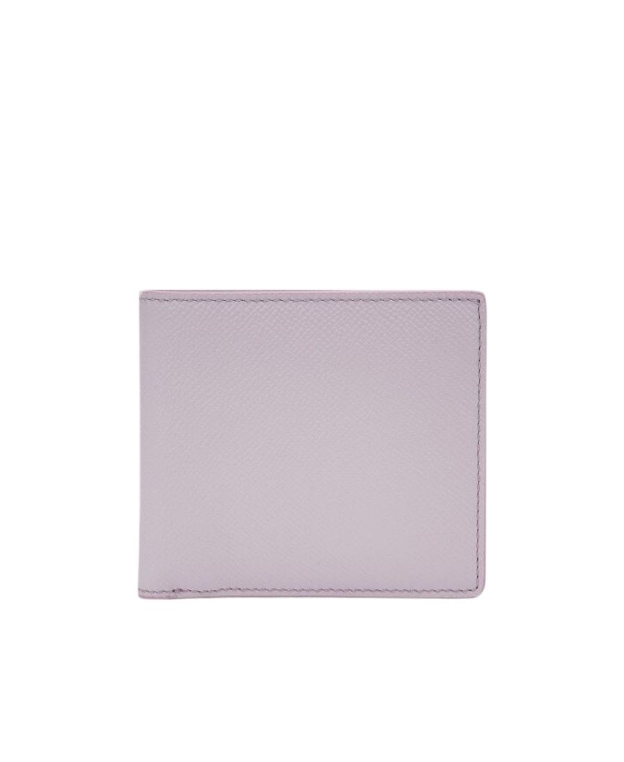 Maison Margiela Four-stitch Bi-fold Leather Wallet In Pink