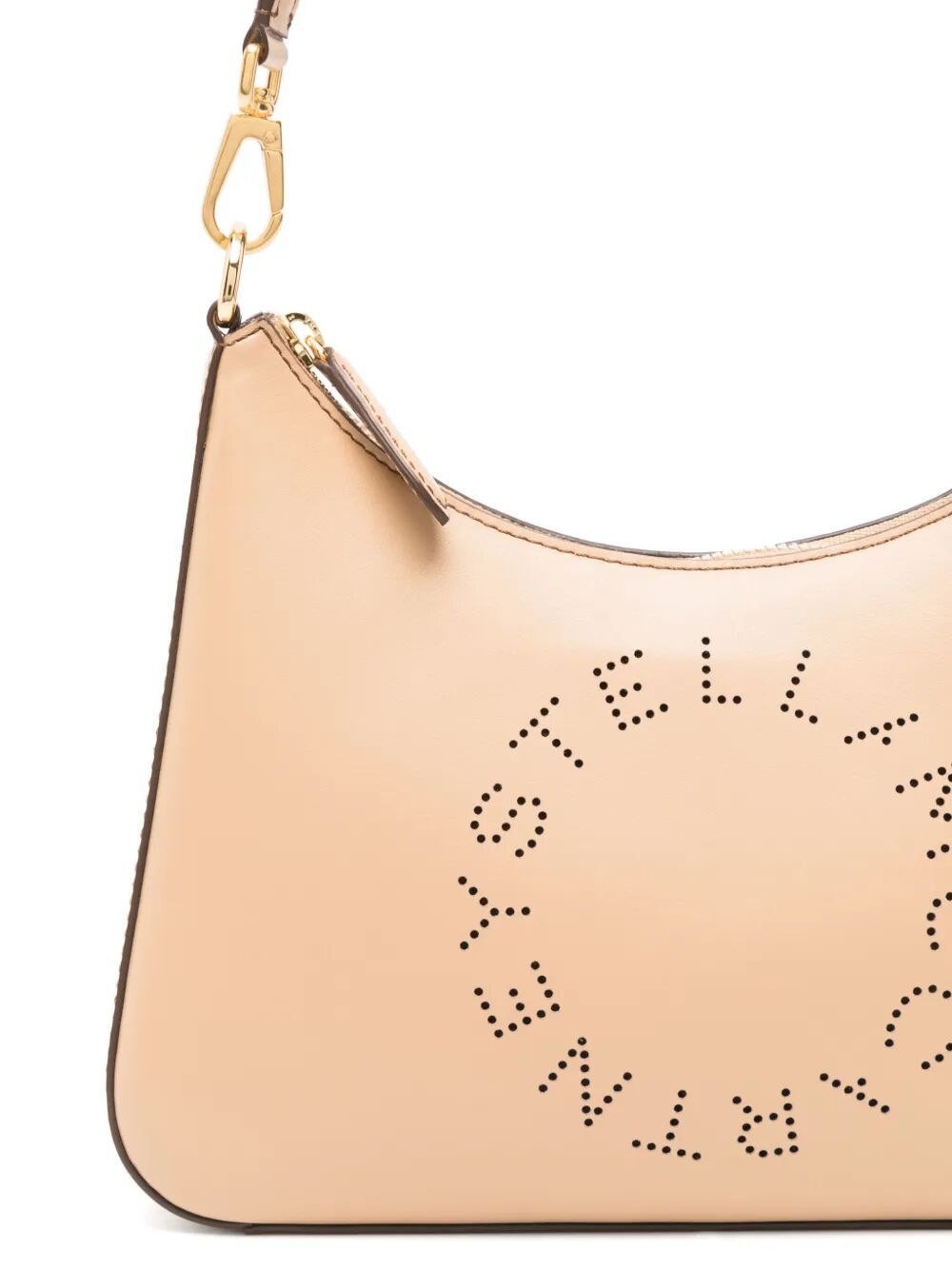 Stella Mccartney Zipper Shoulder Bag In Nude