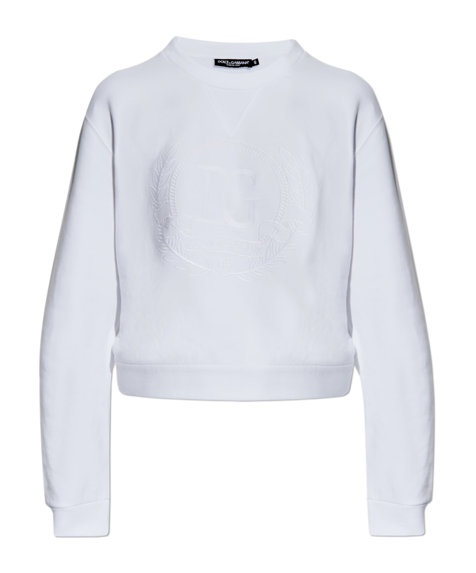 Dolce & Gabbana Long-sleeved Sweater In White