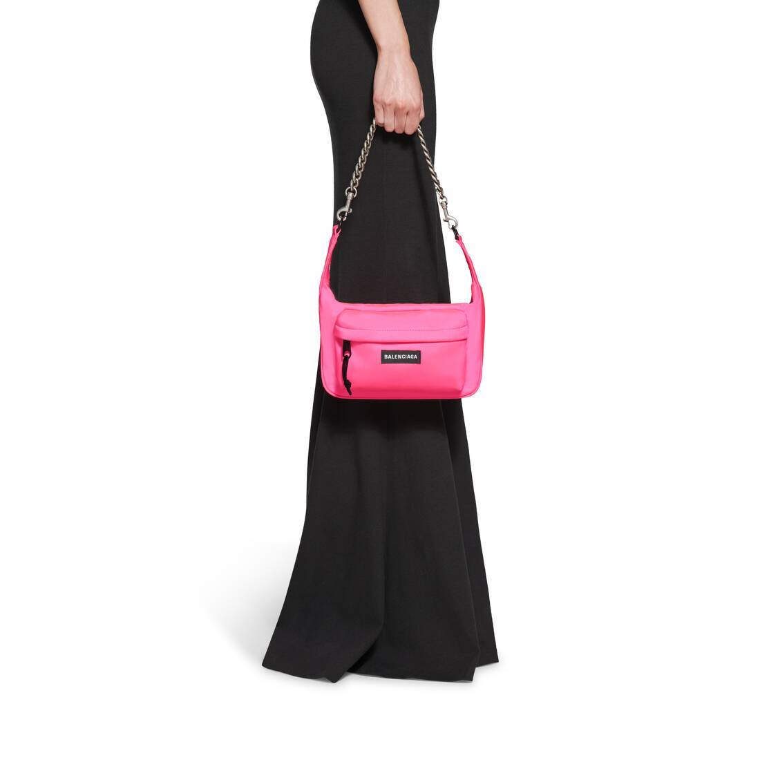Balenciaga Raver Medium Chained Shoulder Bag In Pink