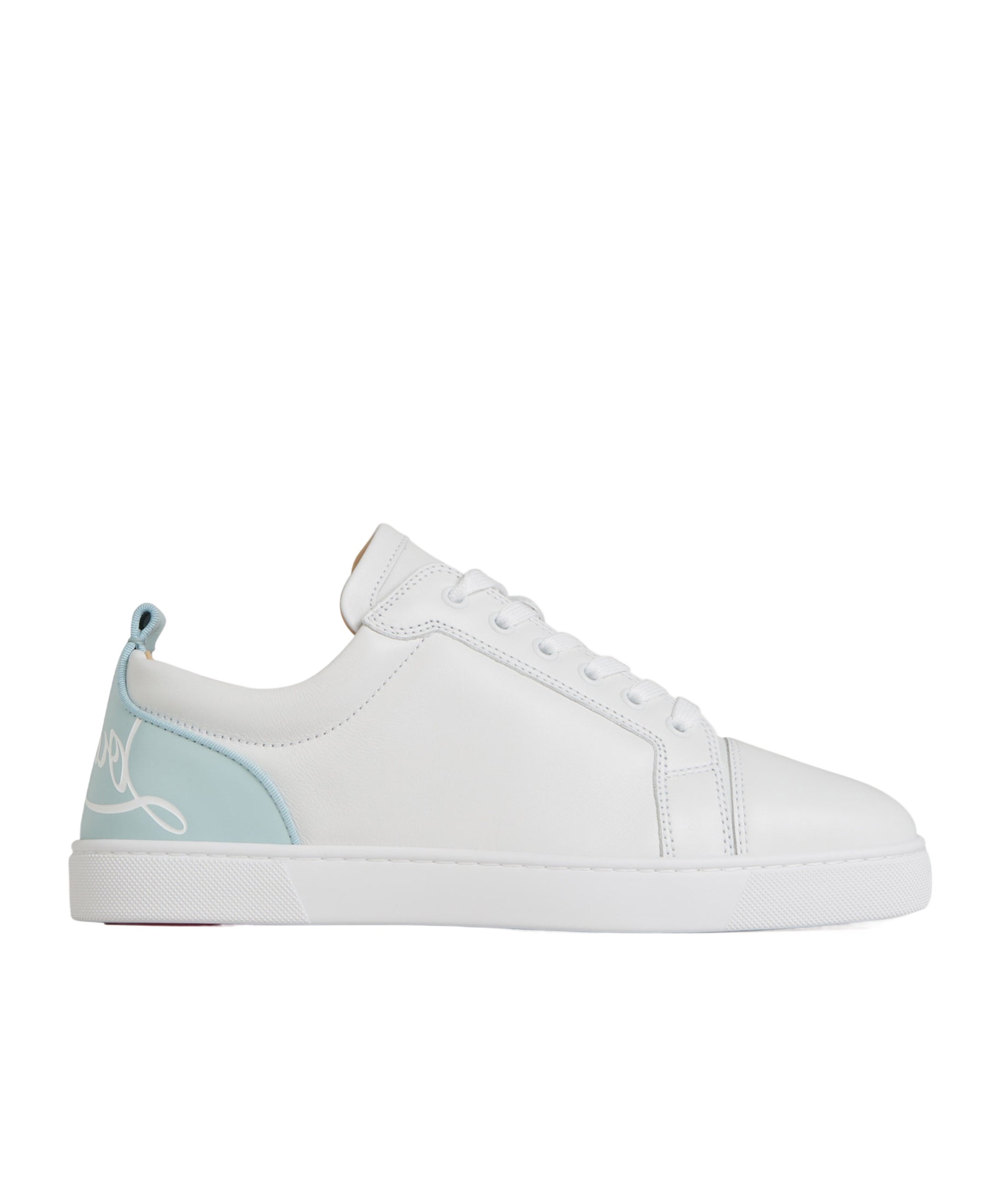 Christian Louboutin Fun Louis Junior Leather Sneakers In White