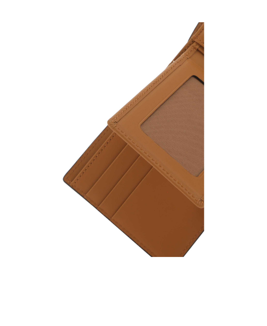 Mcm Small Monogram-print Bi-fold Wallet In Brown
