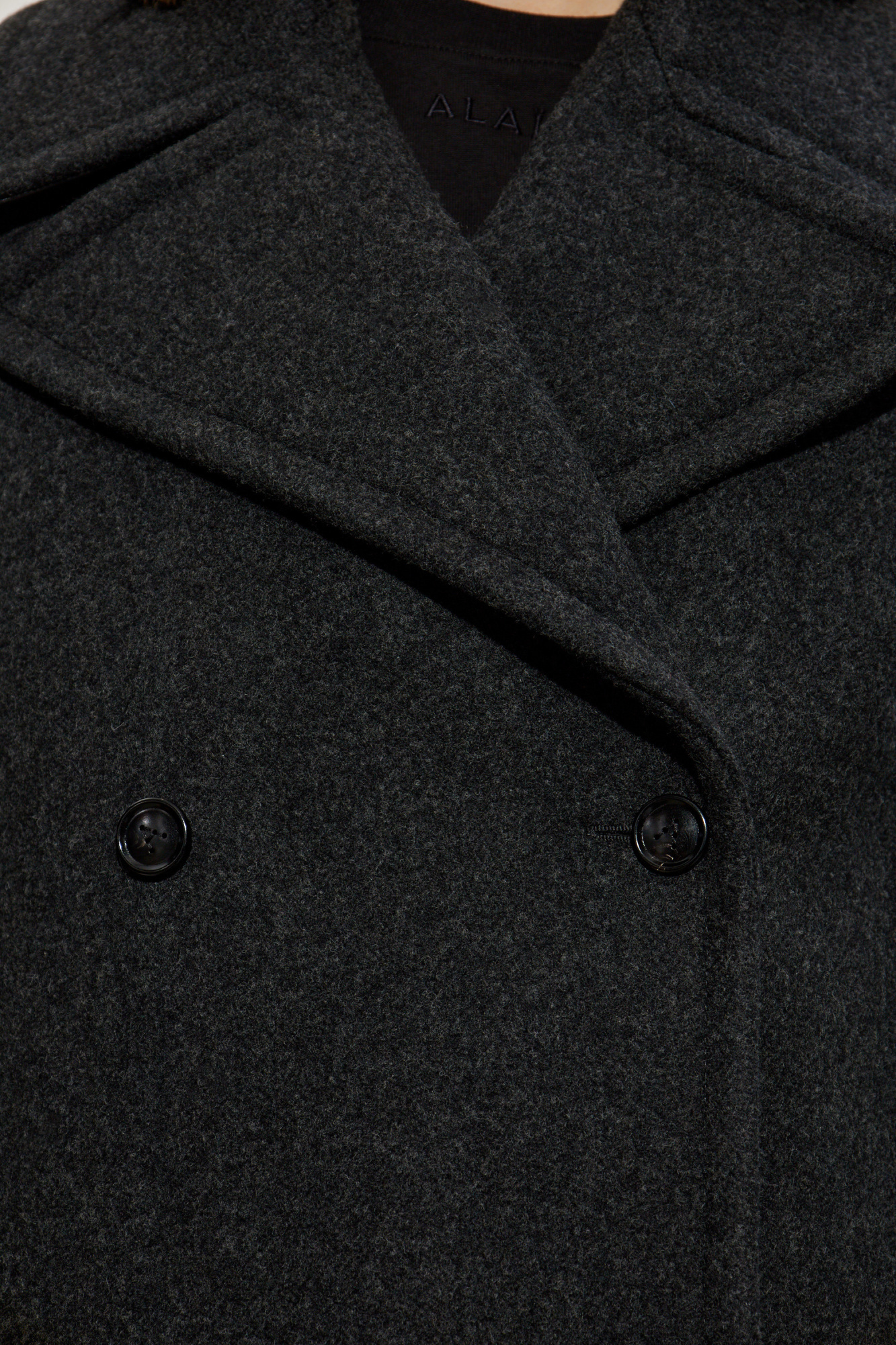 Shop Alaïa Long-sleeved Casual Jacket In Black
