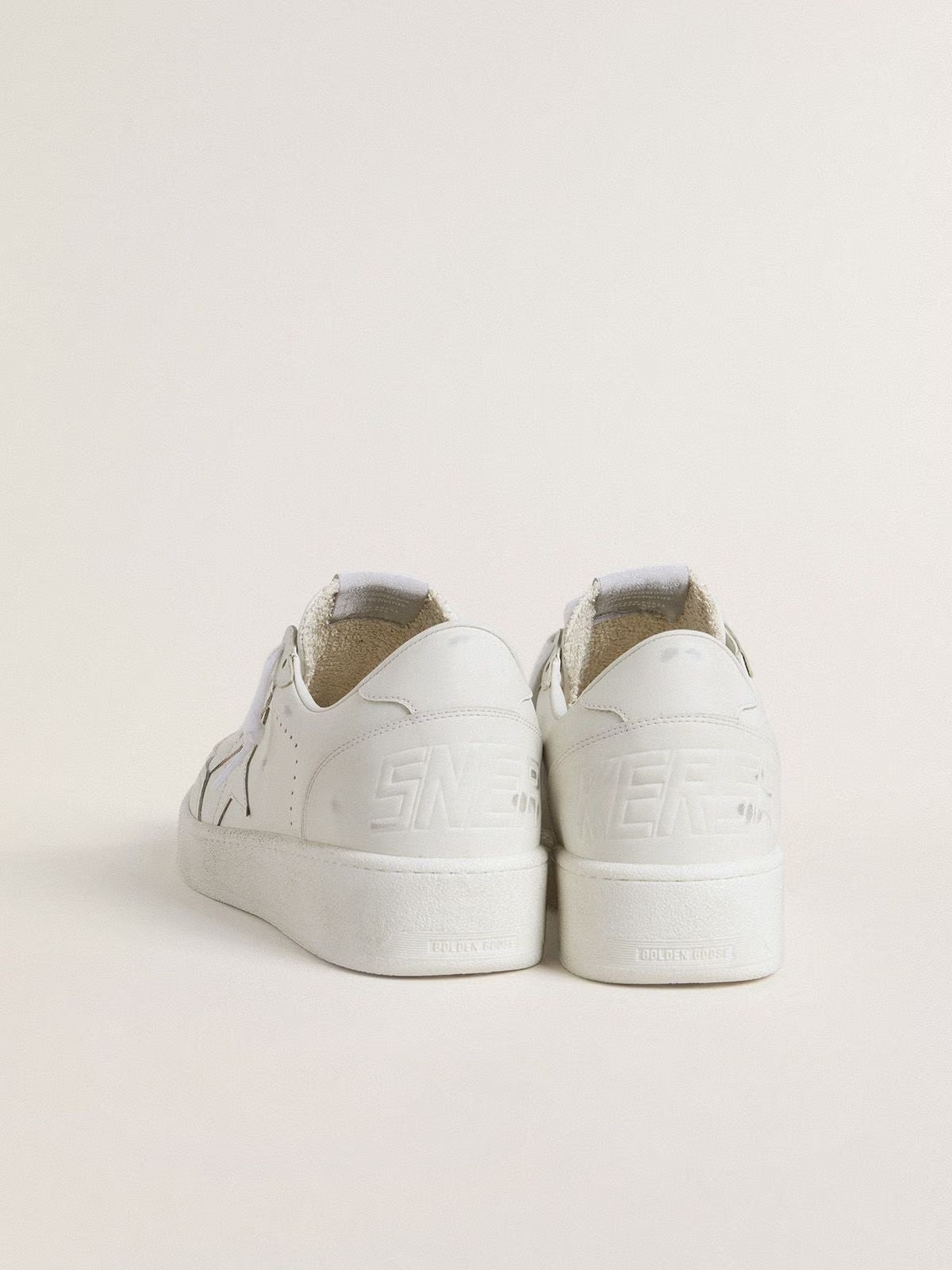Golden Goose Lace-up Low-top Sneakers In White