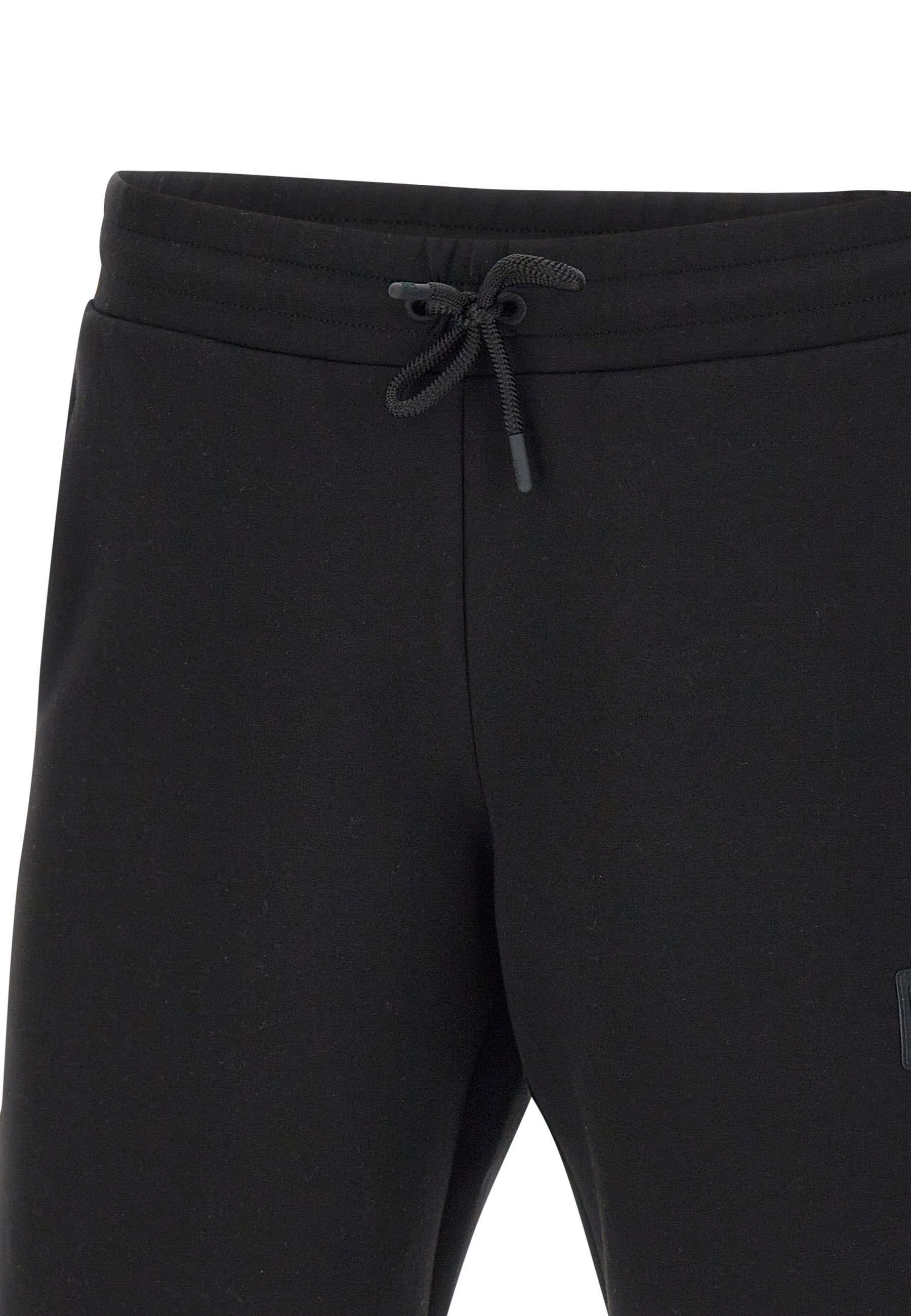 Ea7 Elastic Waist Shorts In Black