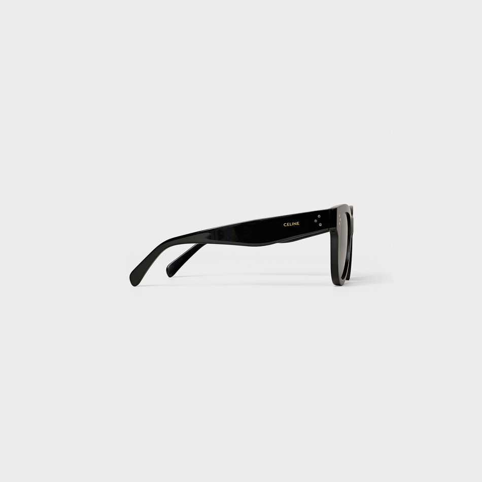Celine Cat Eye S003 Sunglasses In Acetate With Mineral Glass Lenses In Green