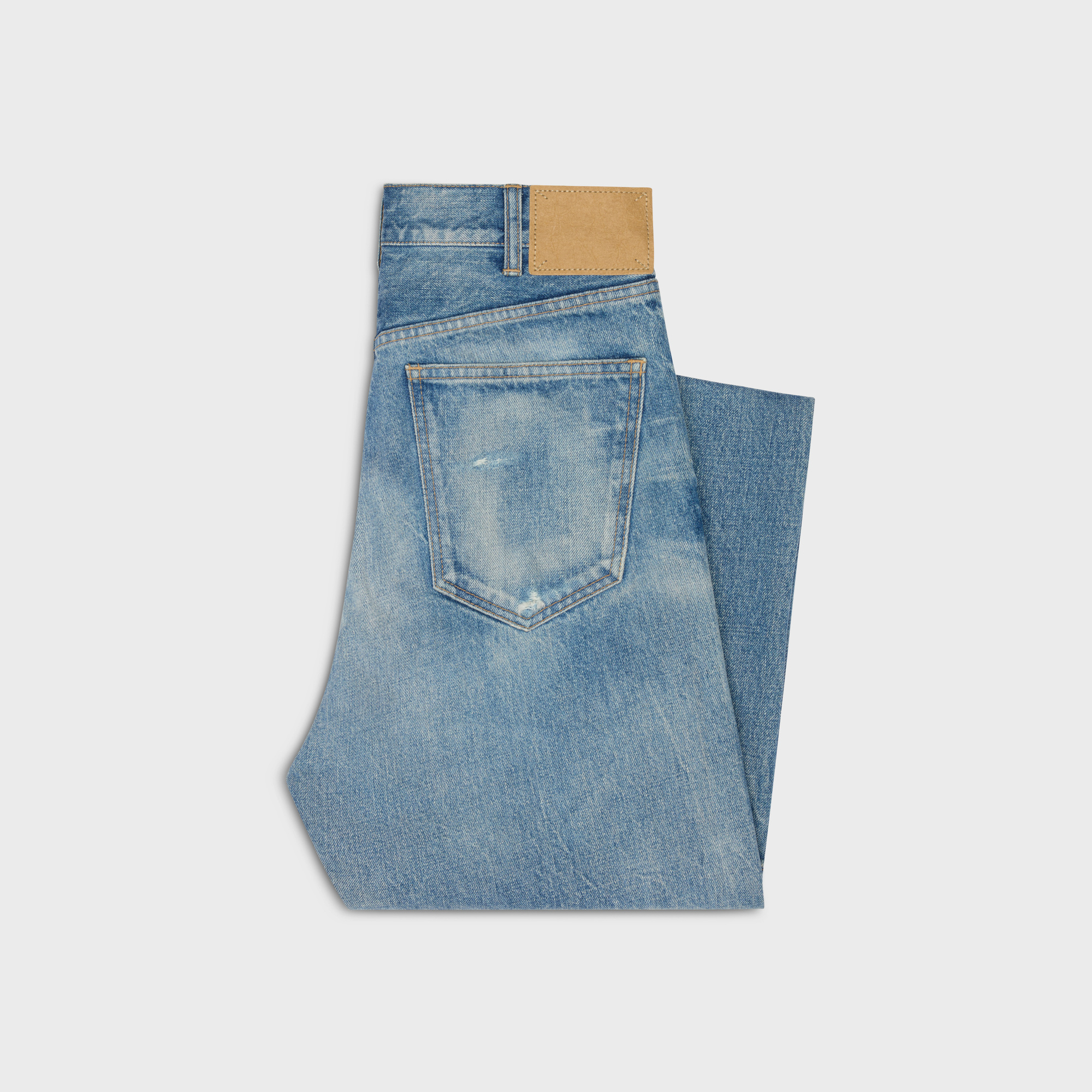 Celine Kurt Denim Jeans With Morning Light Wash In Blue