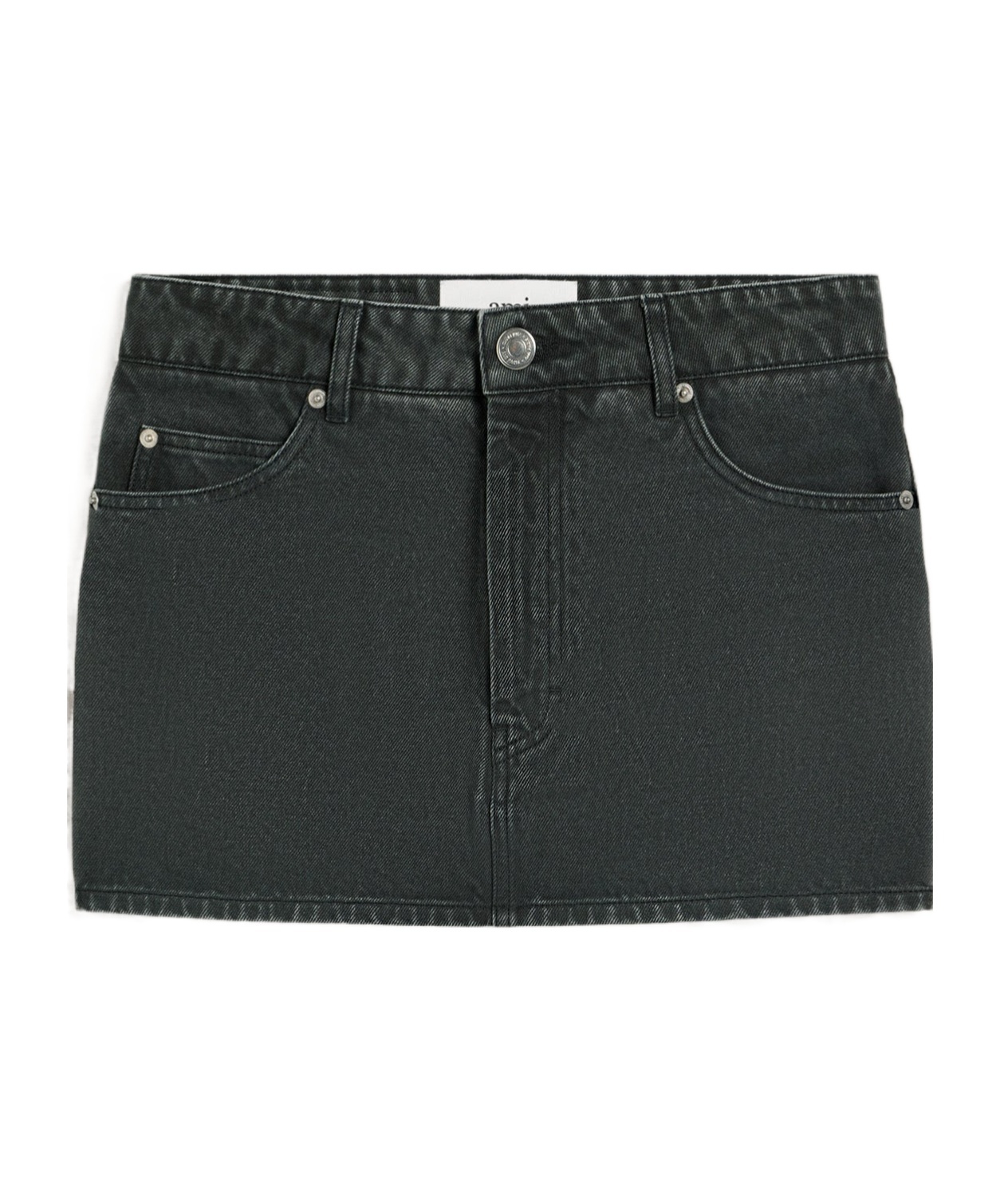 Ami Alexandre Mattiussi Logo-patch Cotton Skirt In Black