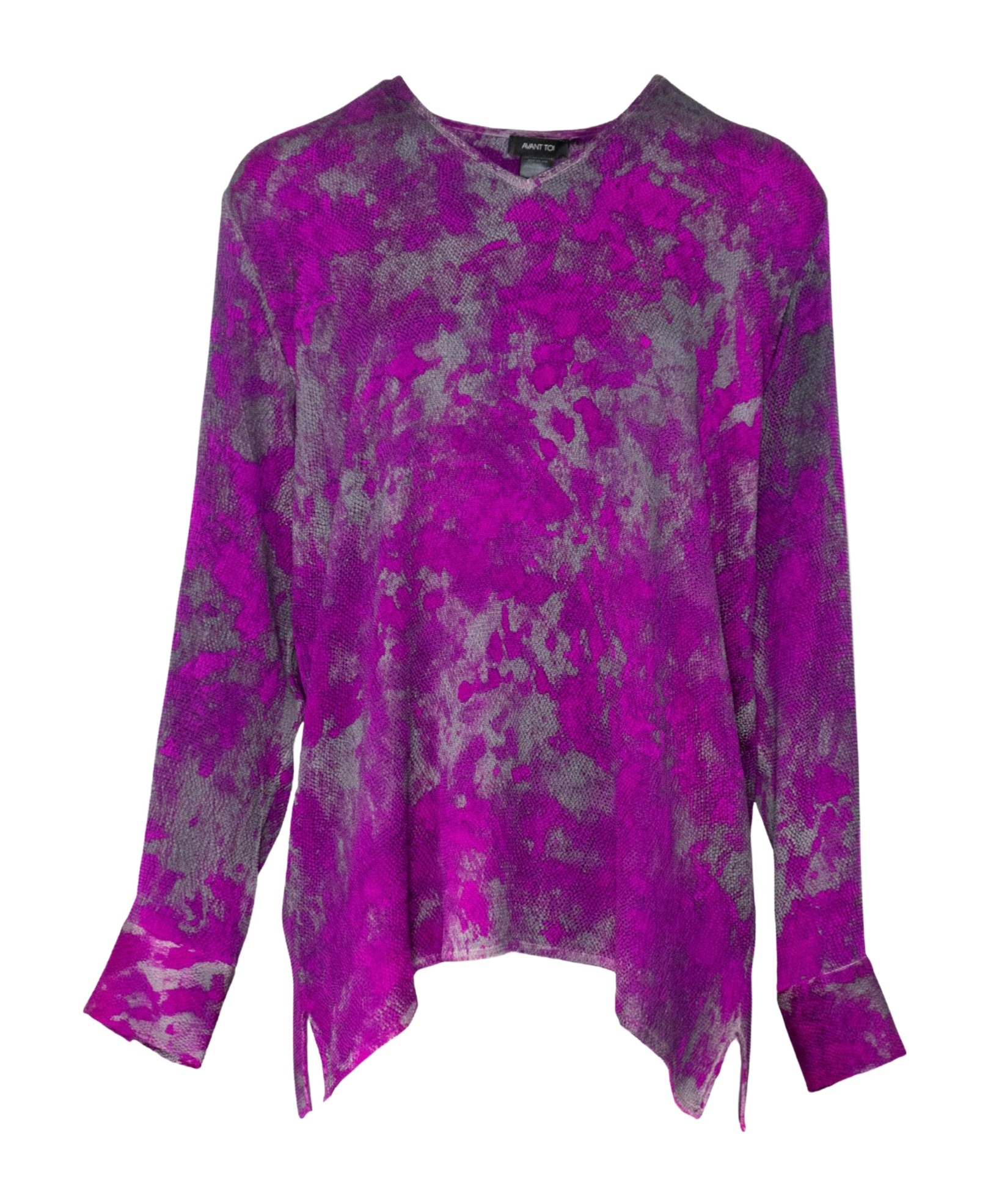 Avant Toi Printed Top In Purple
