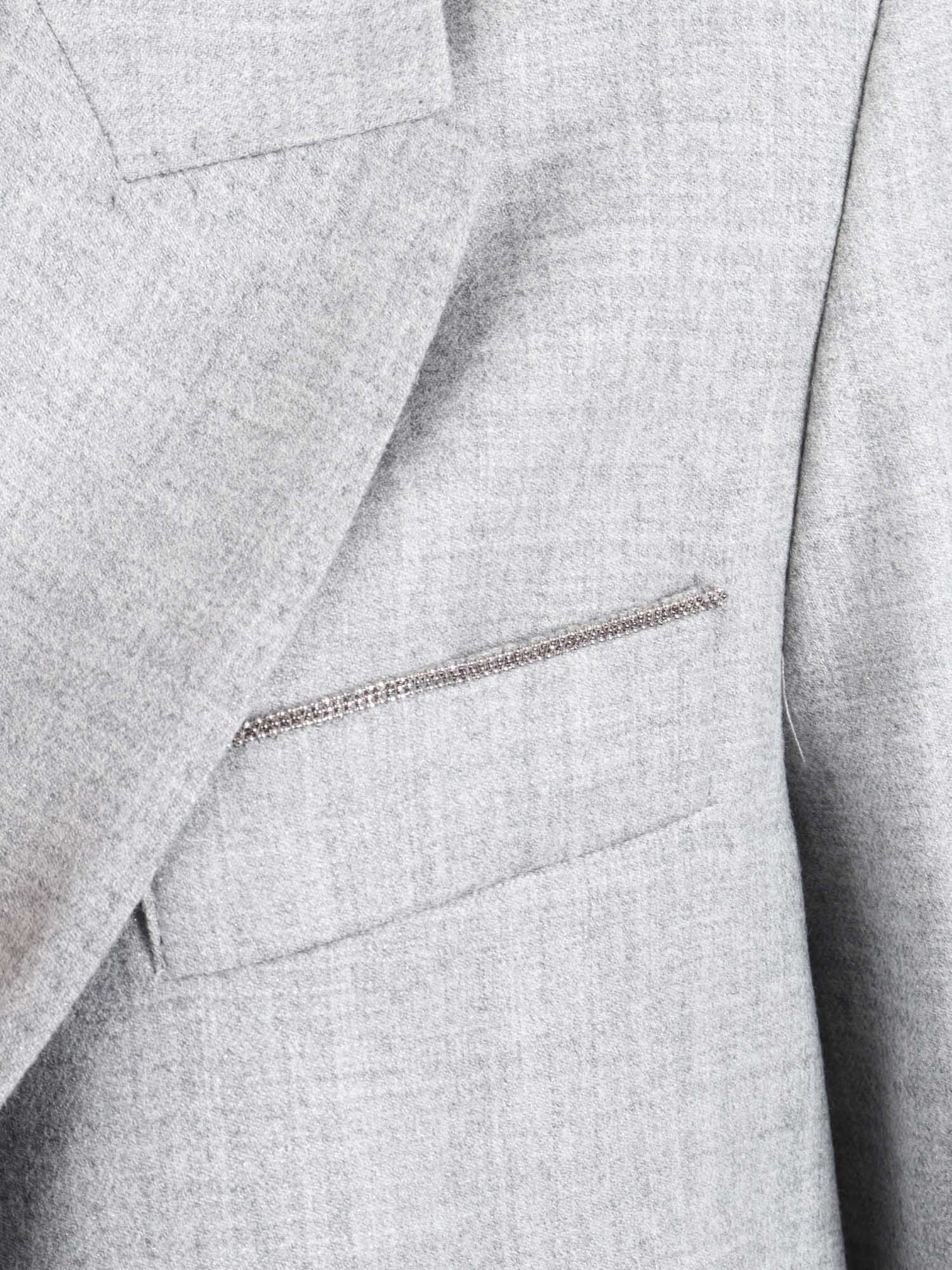 Peserico Single-button Casual Jacket In Metallic