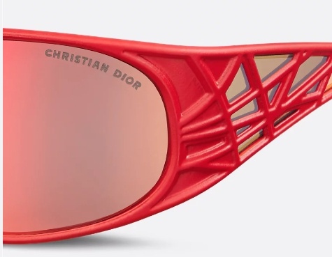Dior Logo Sunglasses In Red