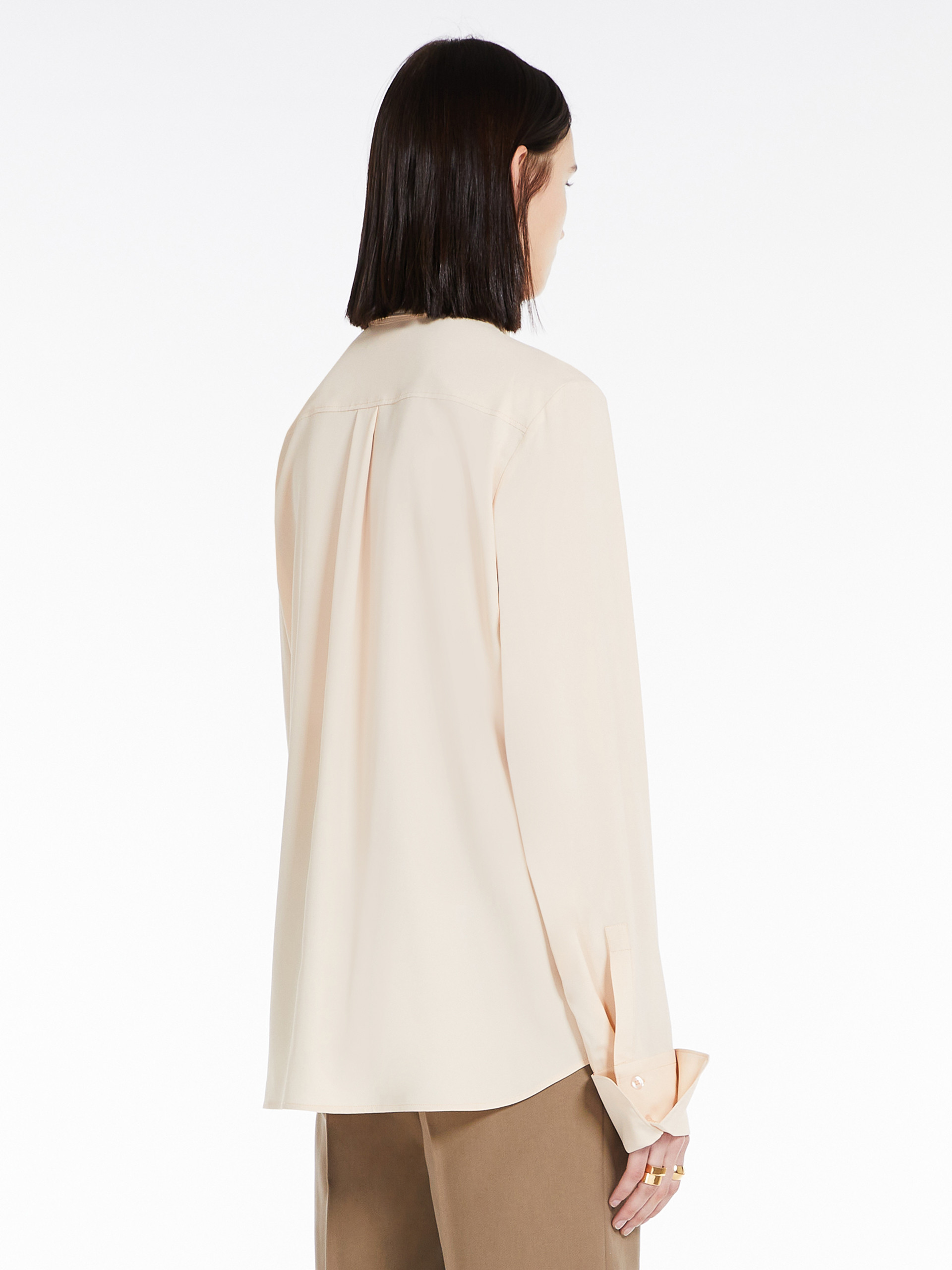 Shop Sportmax Yen Long-sleeve Shirt In Nude
