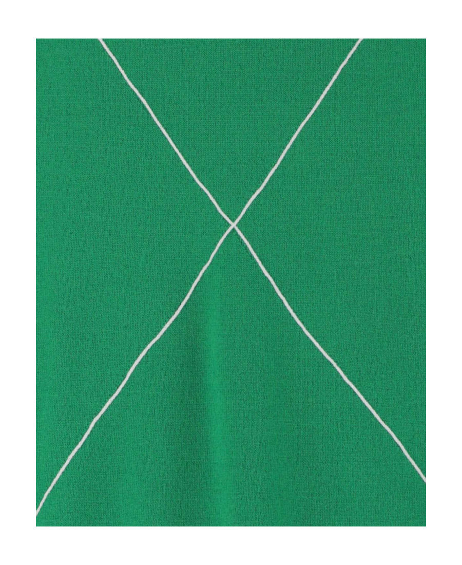 Bottega Veneta Embroidered Wool-blend Jumper In Green