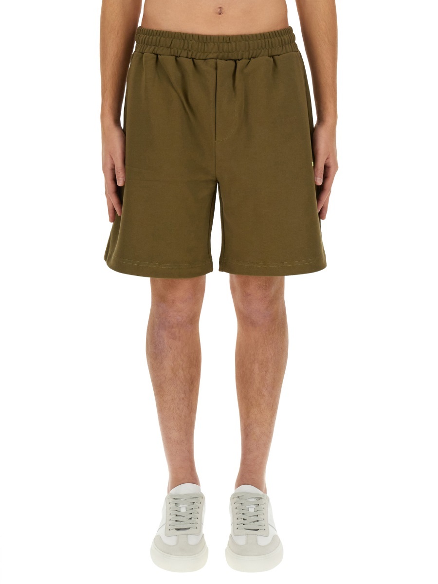 Helmut Lang Logo-print Cotton Shorts