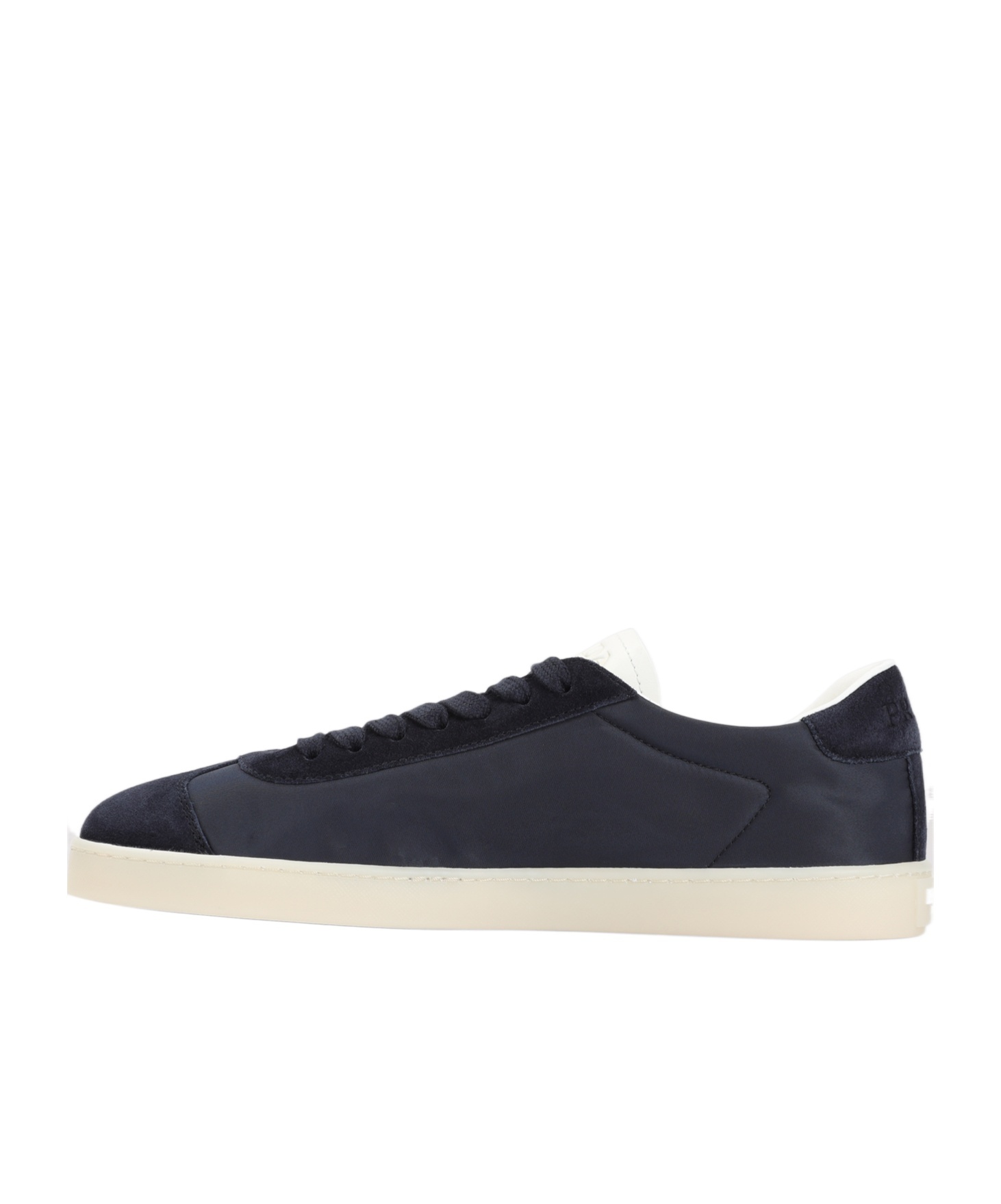 Prada Nylon Sneakers With Suede Inserts In Black
