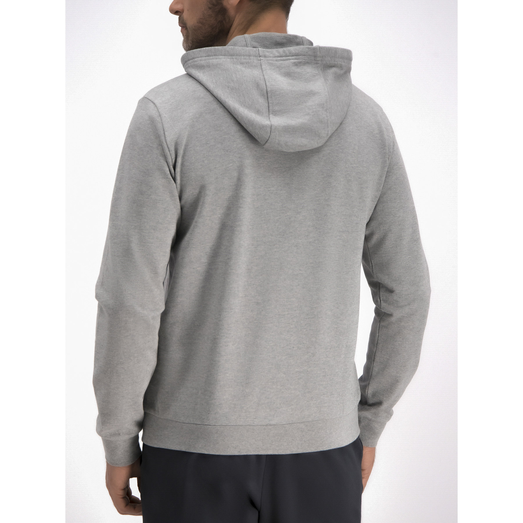 Ea7 Logo Logo Printed Hooded Sweater In White