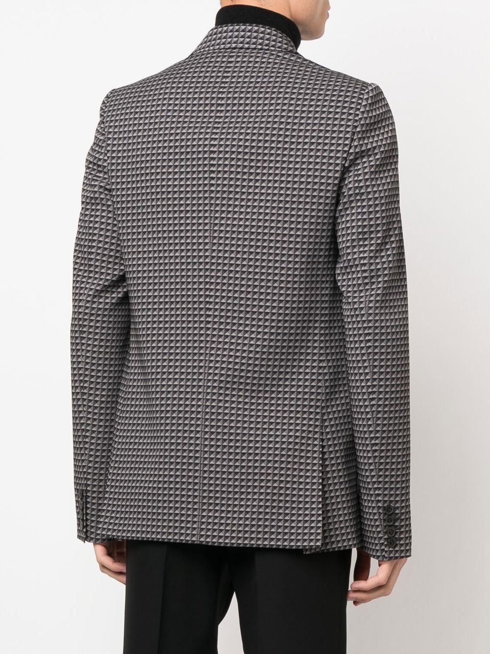 Valentino Men's Giacca M/petto Foderata In Black