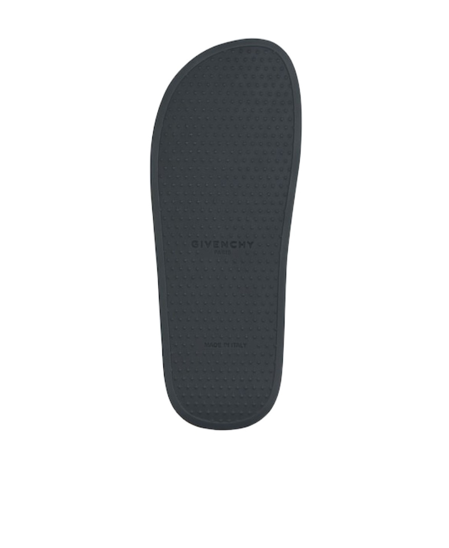Givenchy Logo Embossed Sandals In Black
