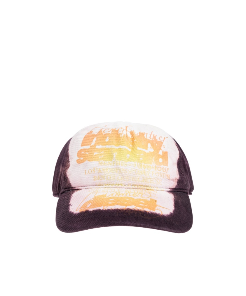 Diesel Chris Tie-dye Curved Brim Round Crown In Multicolor