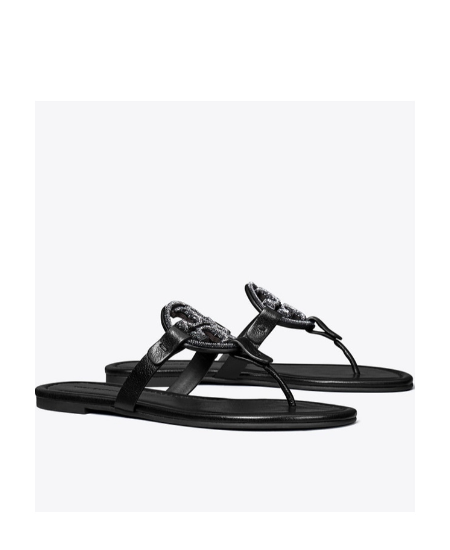 Tory Burch Miller Soft Sandal In Black