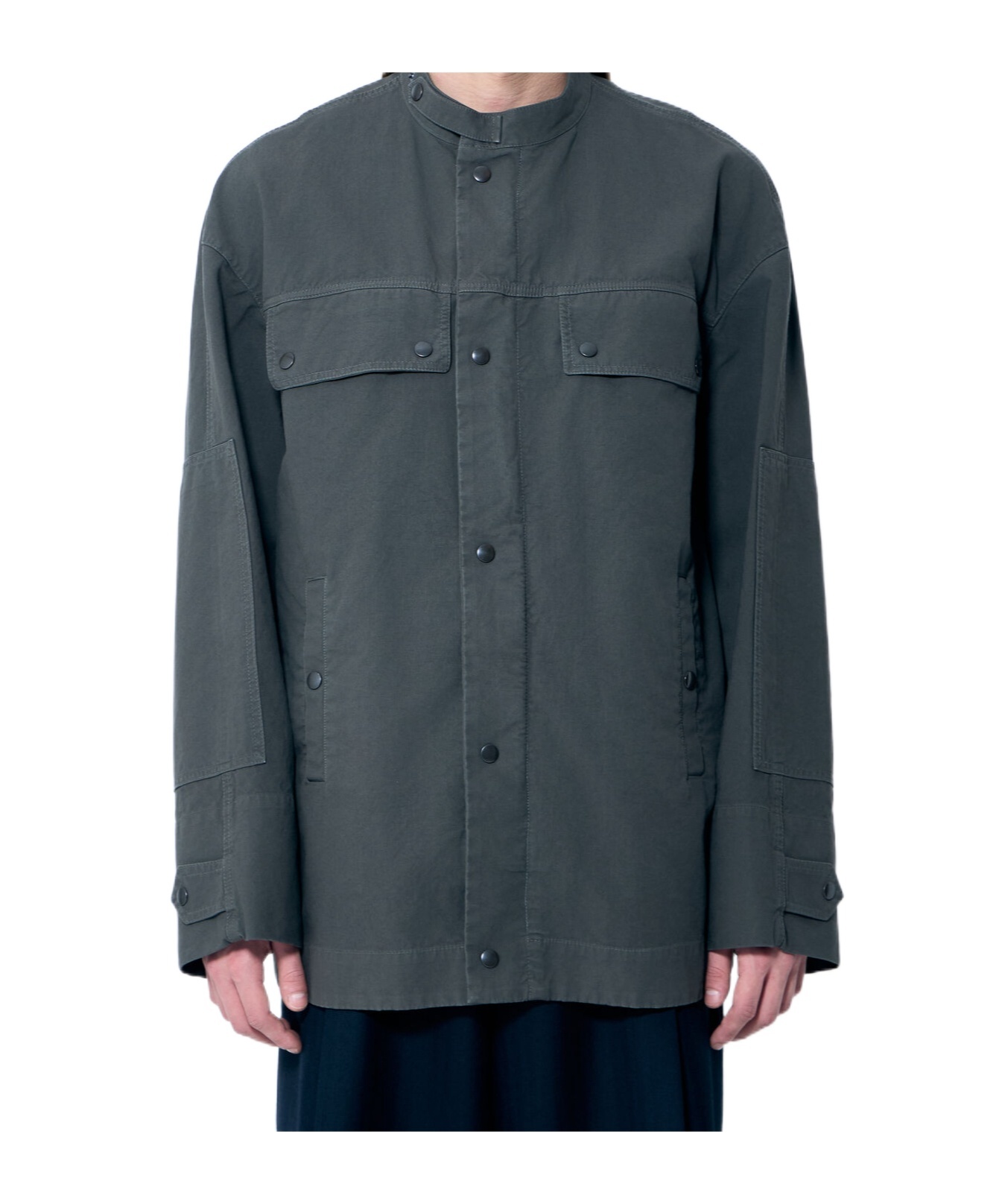 Dries Van Noten Men Viskin Jacket In Gray