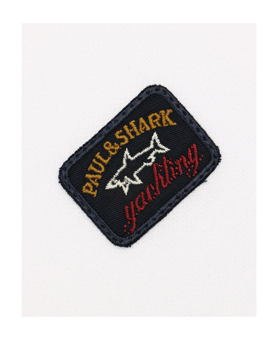 Paul & Shark Logo Short-sleeved Polo Shirt In White
