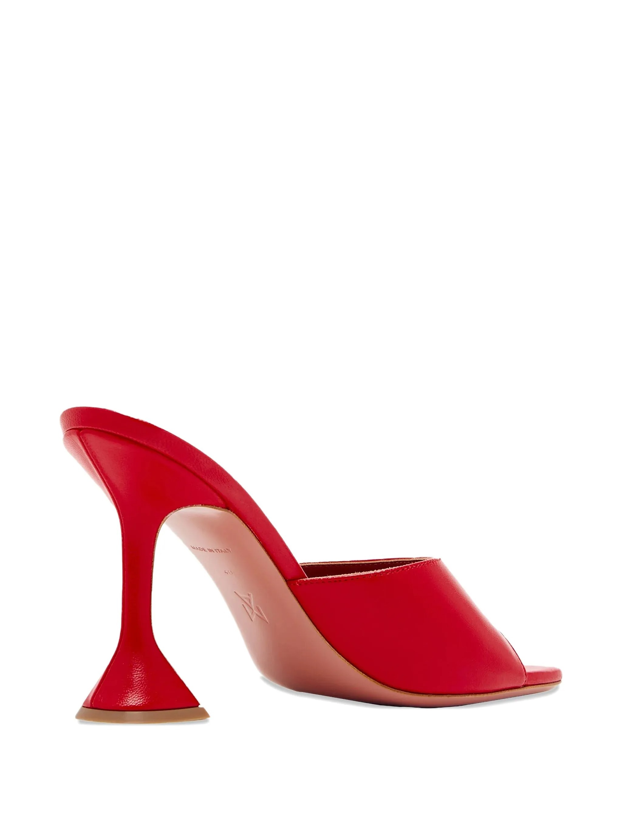 Amina Muaddi Open-toe High-heeled Sandals In Red