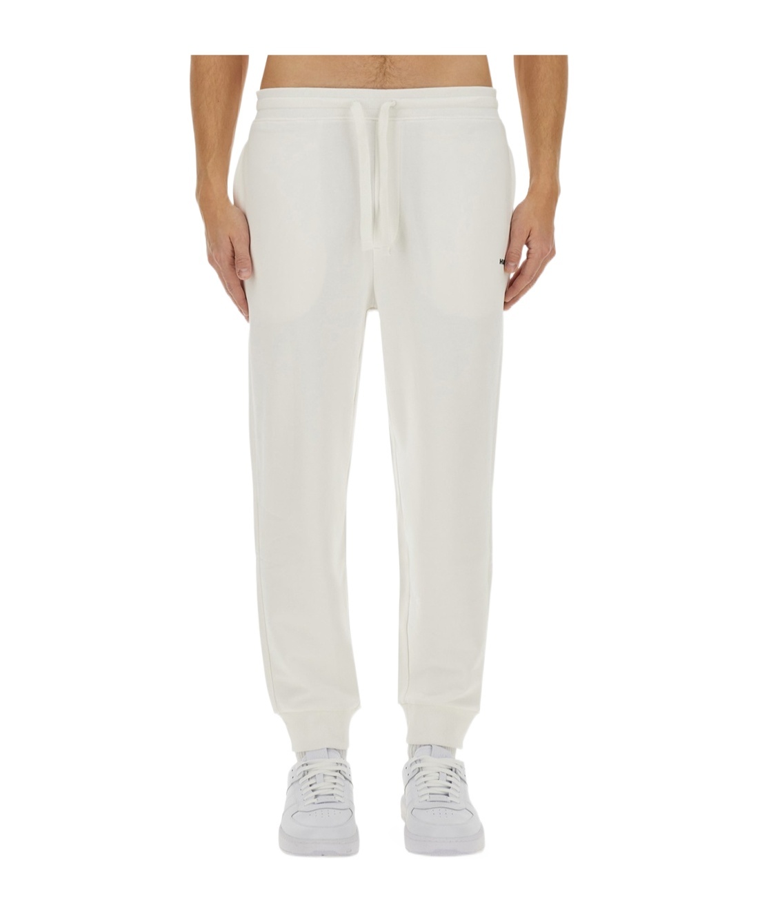 HUGO BOSS LOGO-PRINT TRACK PANTS