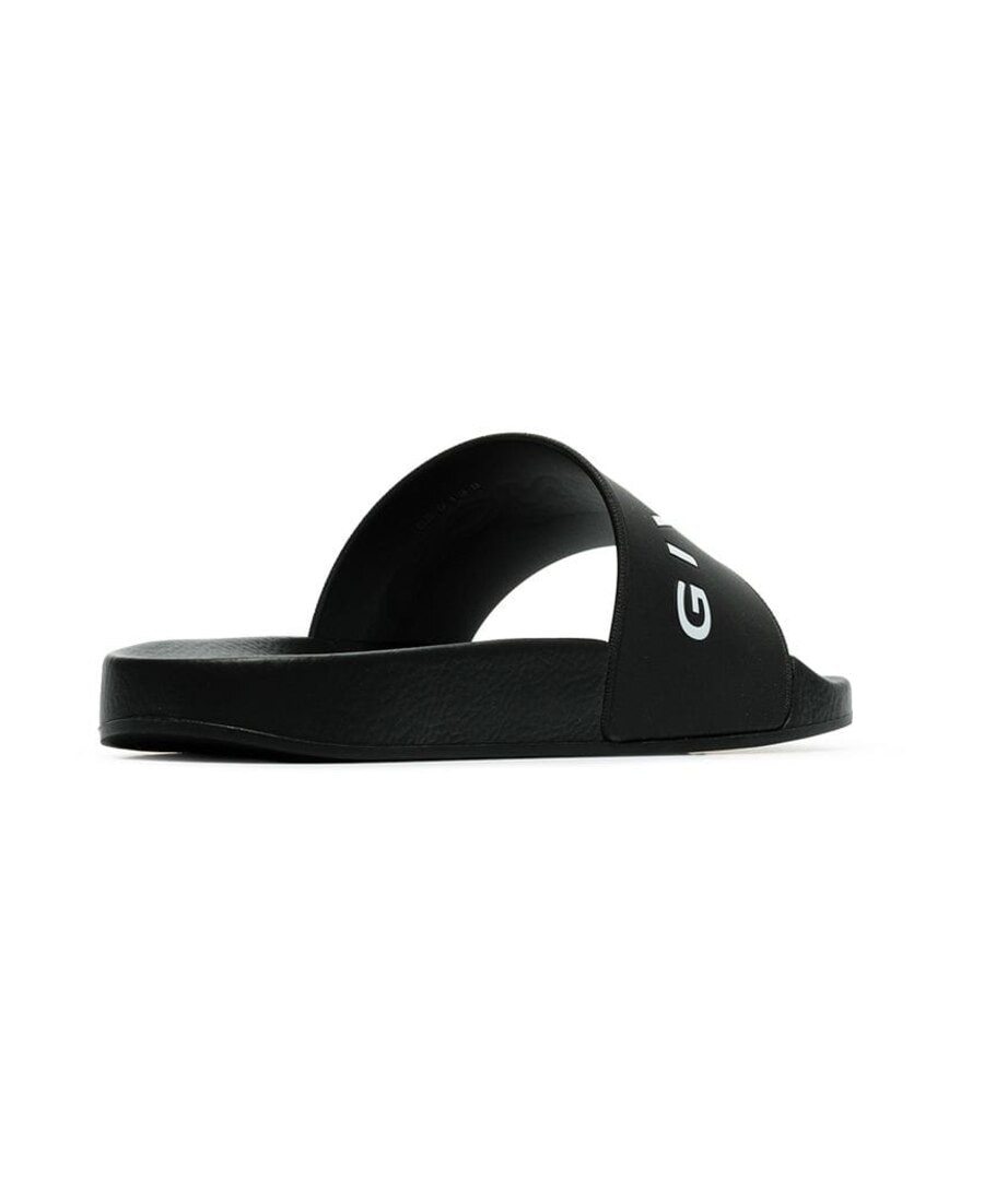 Shop Givenchy Paris Flat Sandals In Black