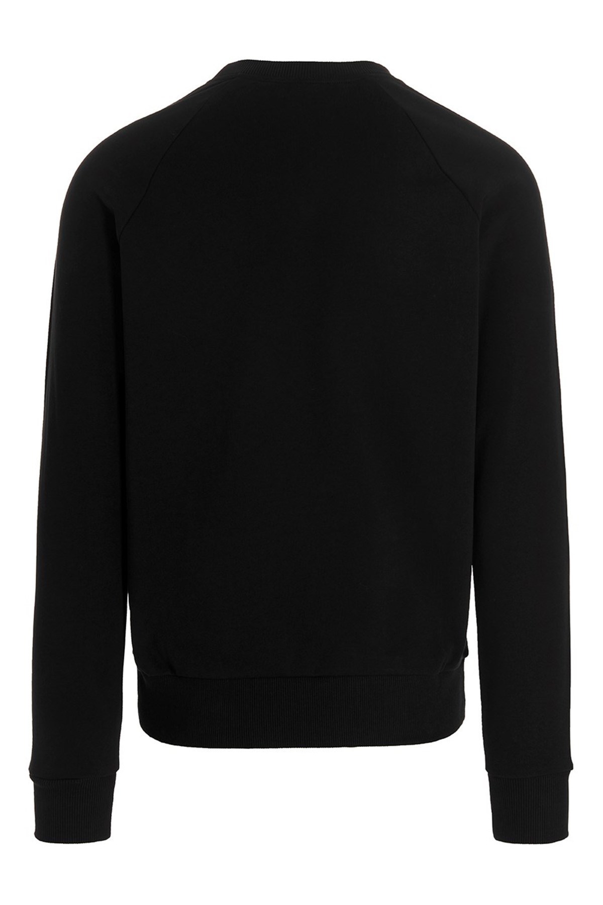 Shop Balmain Logo-print Cotton Jumper In Black