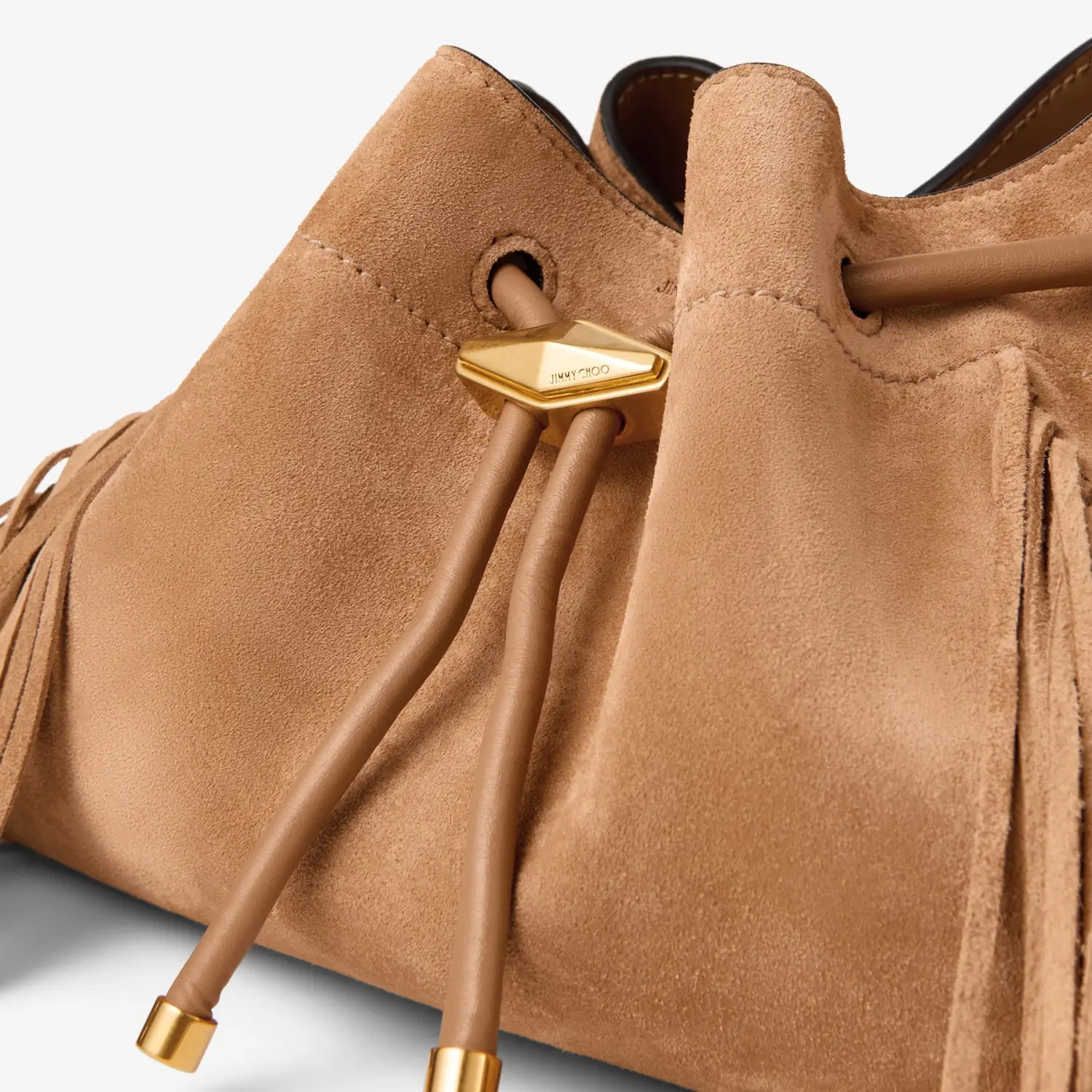 Jimmy Choo Medium Cinch Suede Bucket Bag