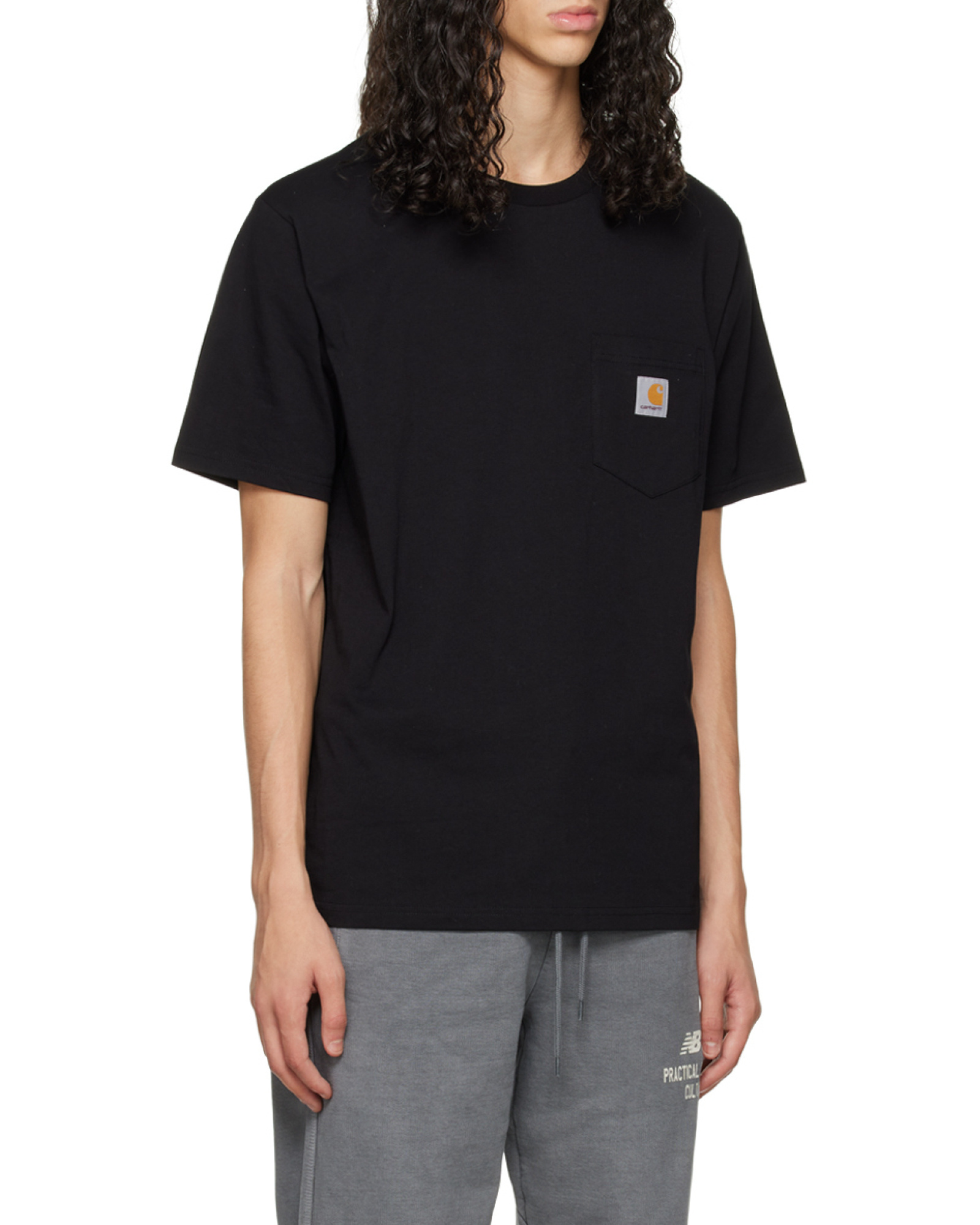 Carhartt Man T-shirt Midnight Blue Size Xl Cotton In Black