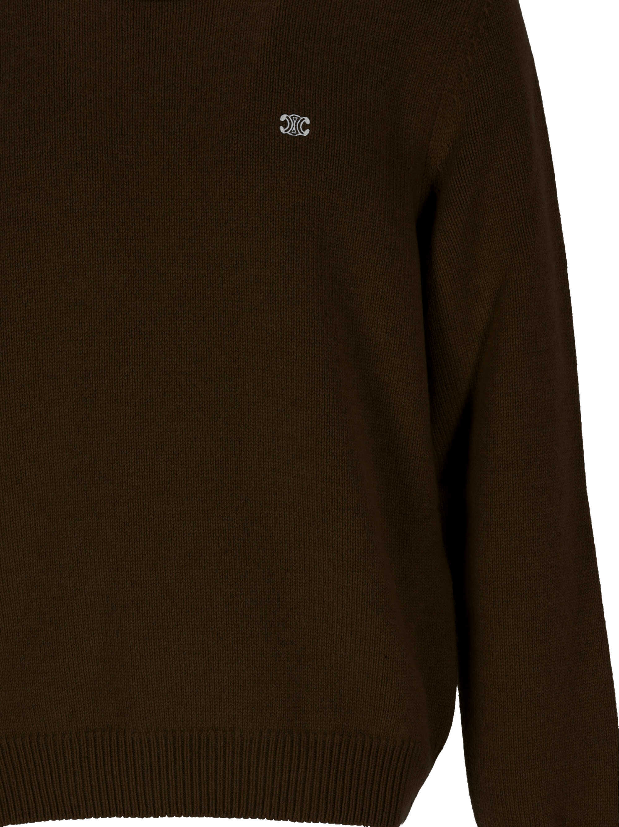 Celine Long-sleeved Sweater In Brown