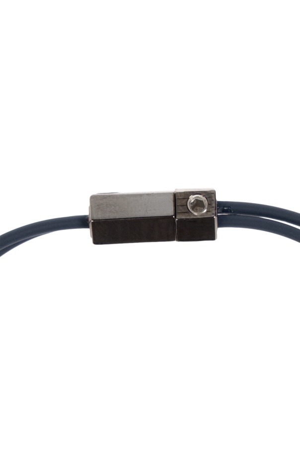 Off-white Black Arrow Rubber Bracelet In Black