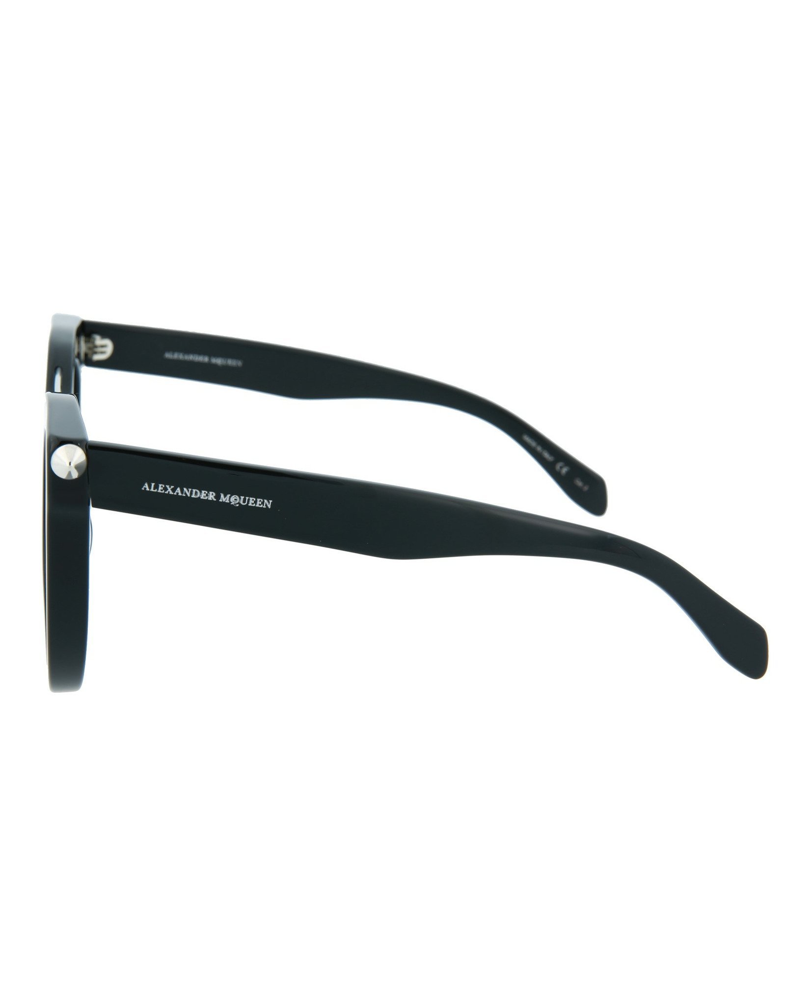 Alexander Mcqueen Round Sunglasses In Multicolor