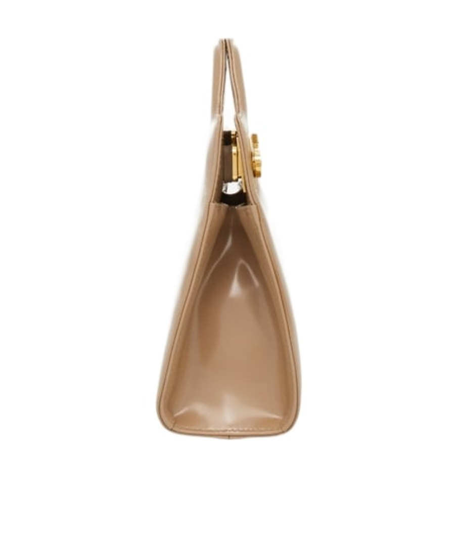 Ferragamo Beige Wanda Mini Satchel Bag In Nude