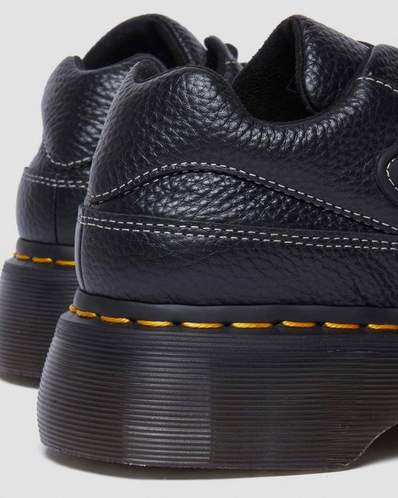 Dr. Martens' 1461 Ii Tumbled Nubuck Leather Platform Casual Shoes In Black