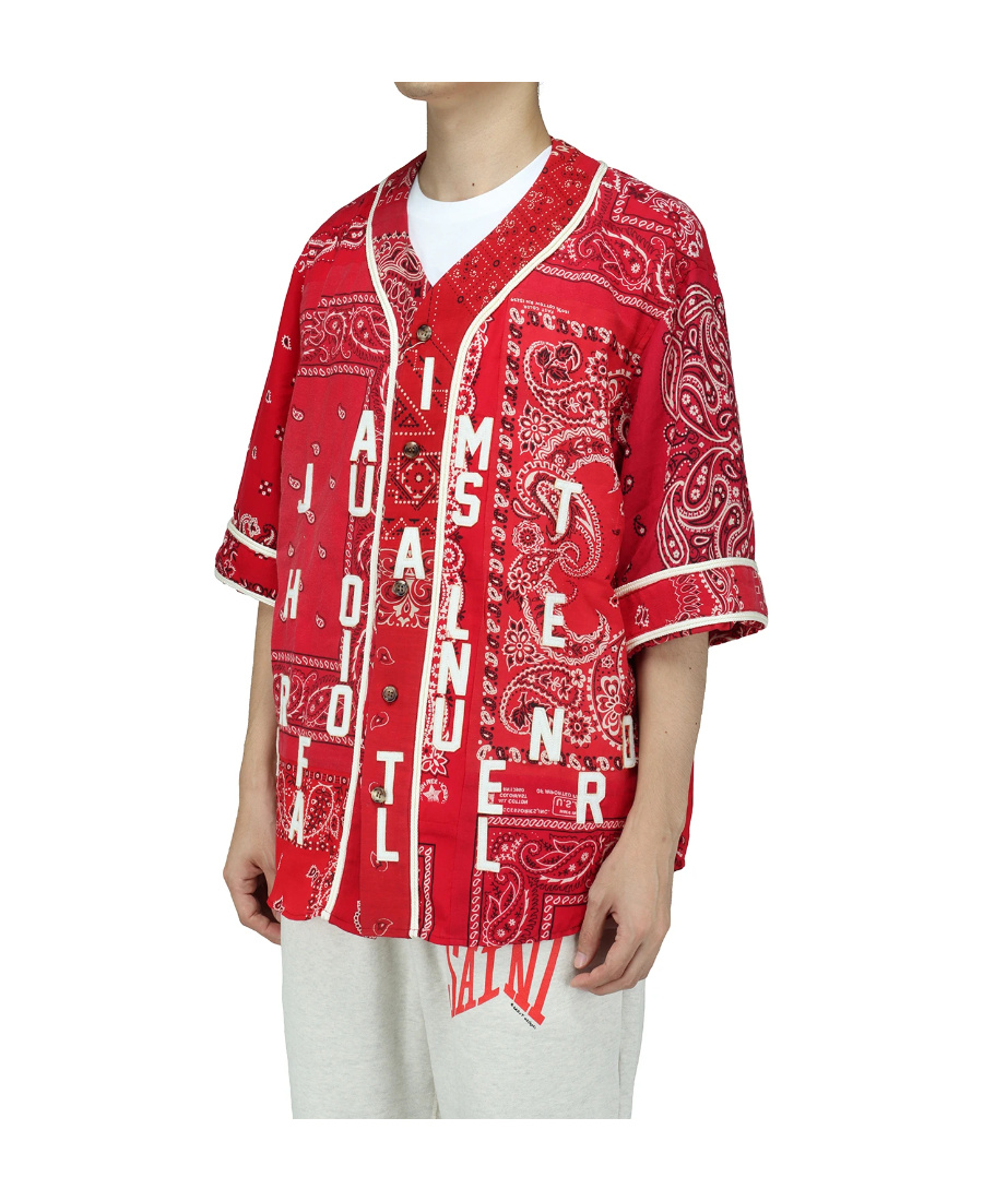 Readymade Bandana-print Cotton Shirt In Red